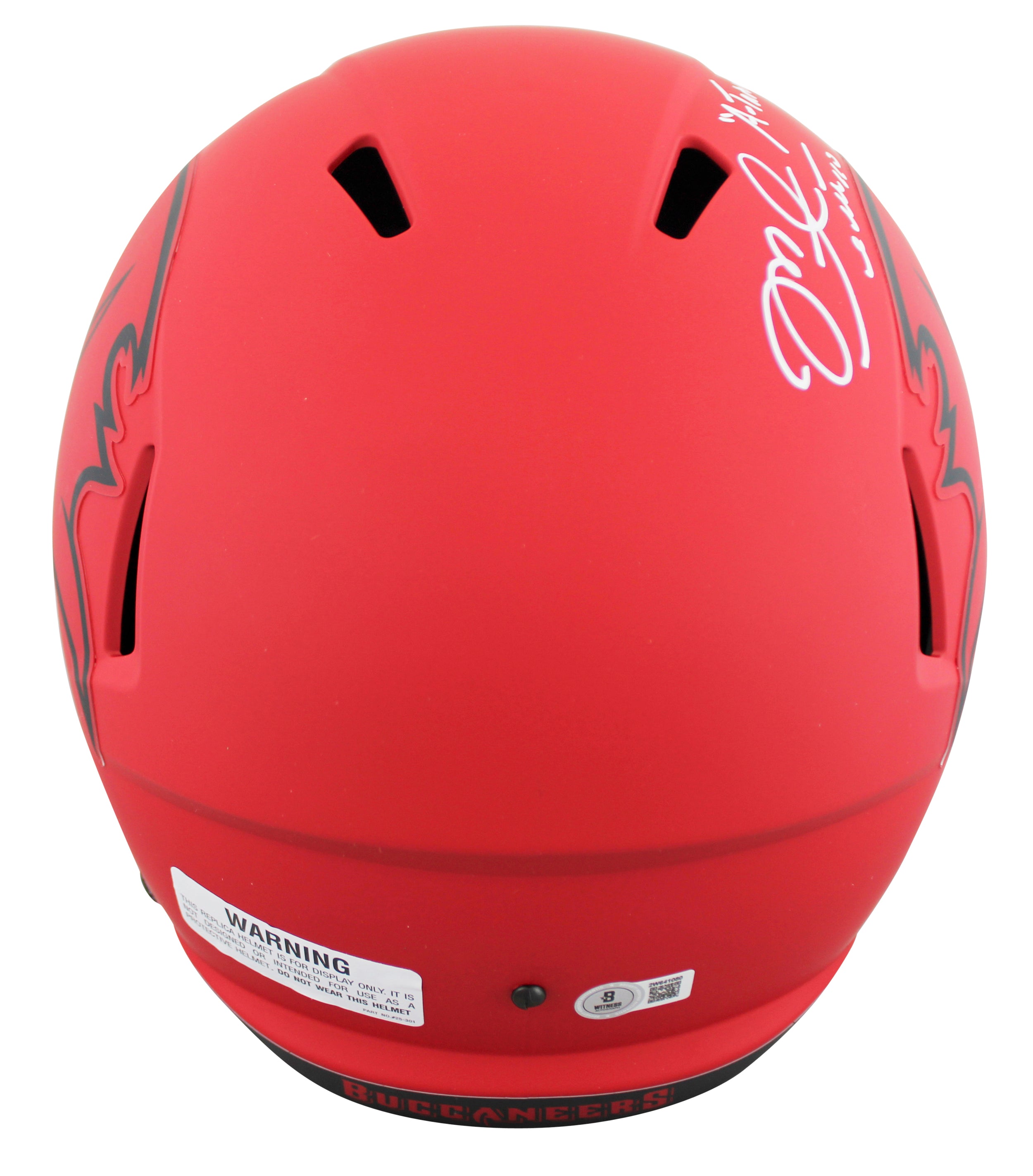 Buccaneers Mike Alstott "A-Train" Signed Rave F/S Speed Rep Helmet W/ Case BAS W