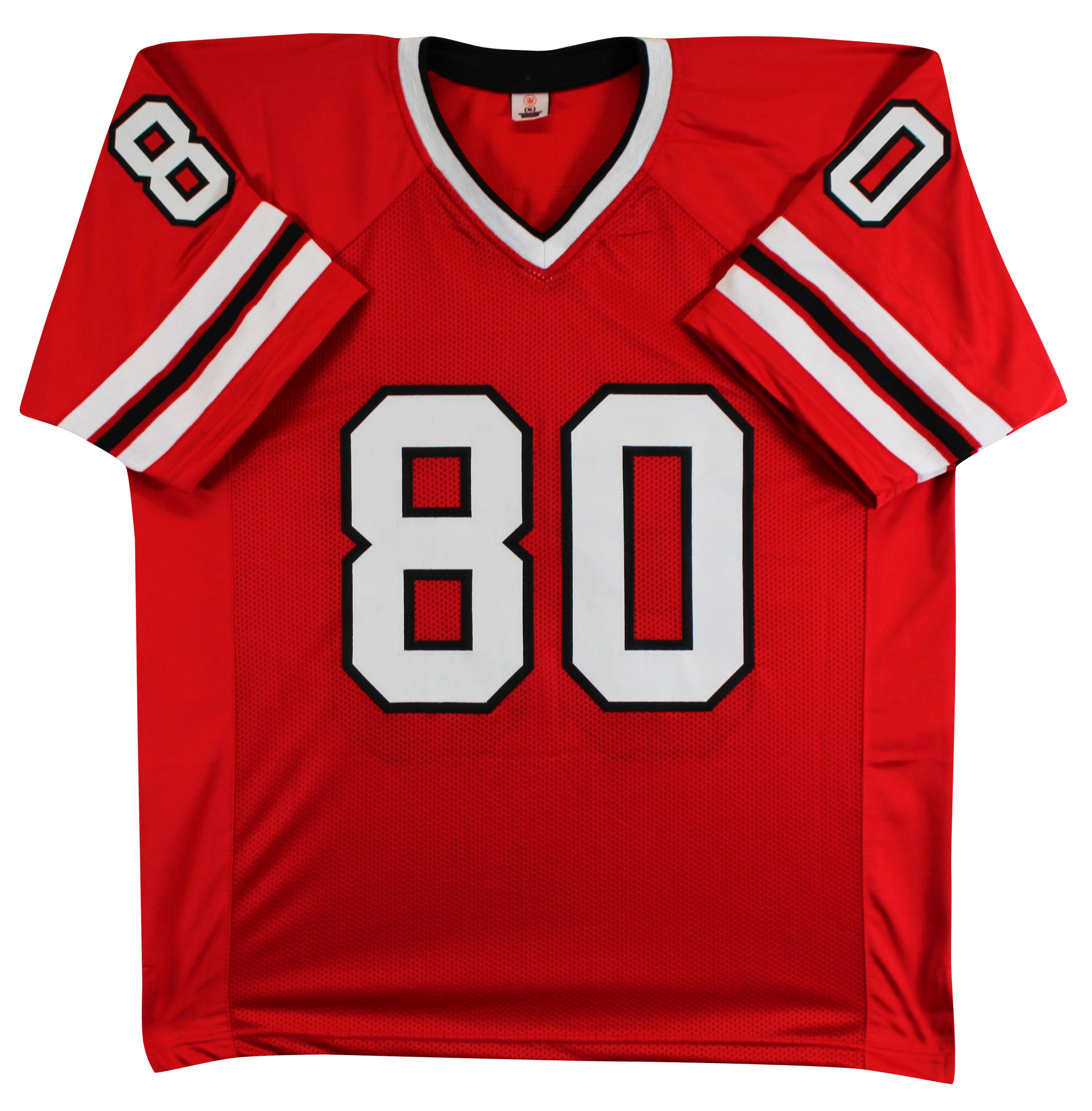 Andre Rison Authentic Signed Red Pro Style Jersey Autographed BAS Witnessed
