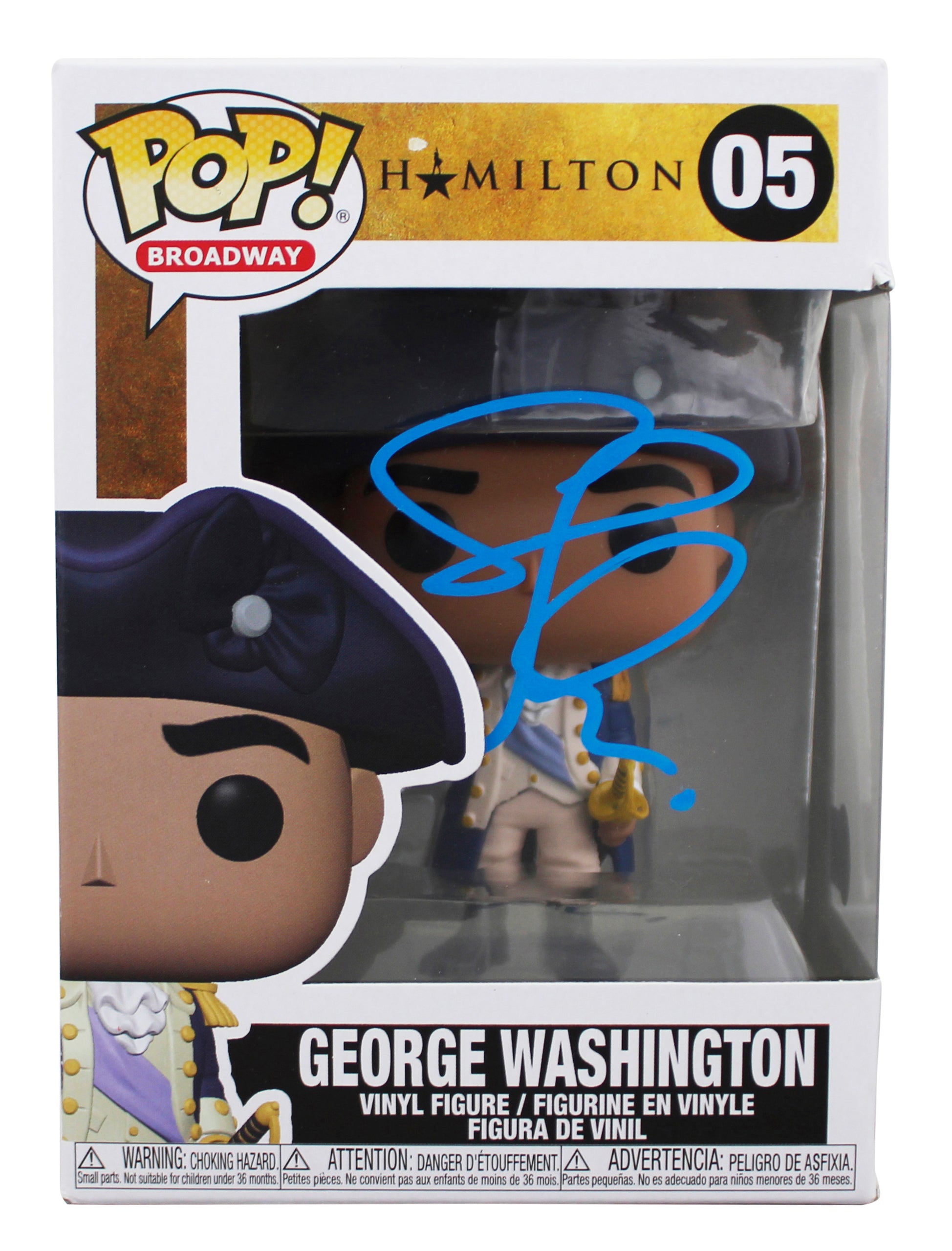 Christopher Jackson Hamilton Signed George Washington #05 Funko Pop Figure BAS