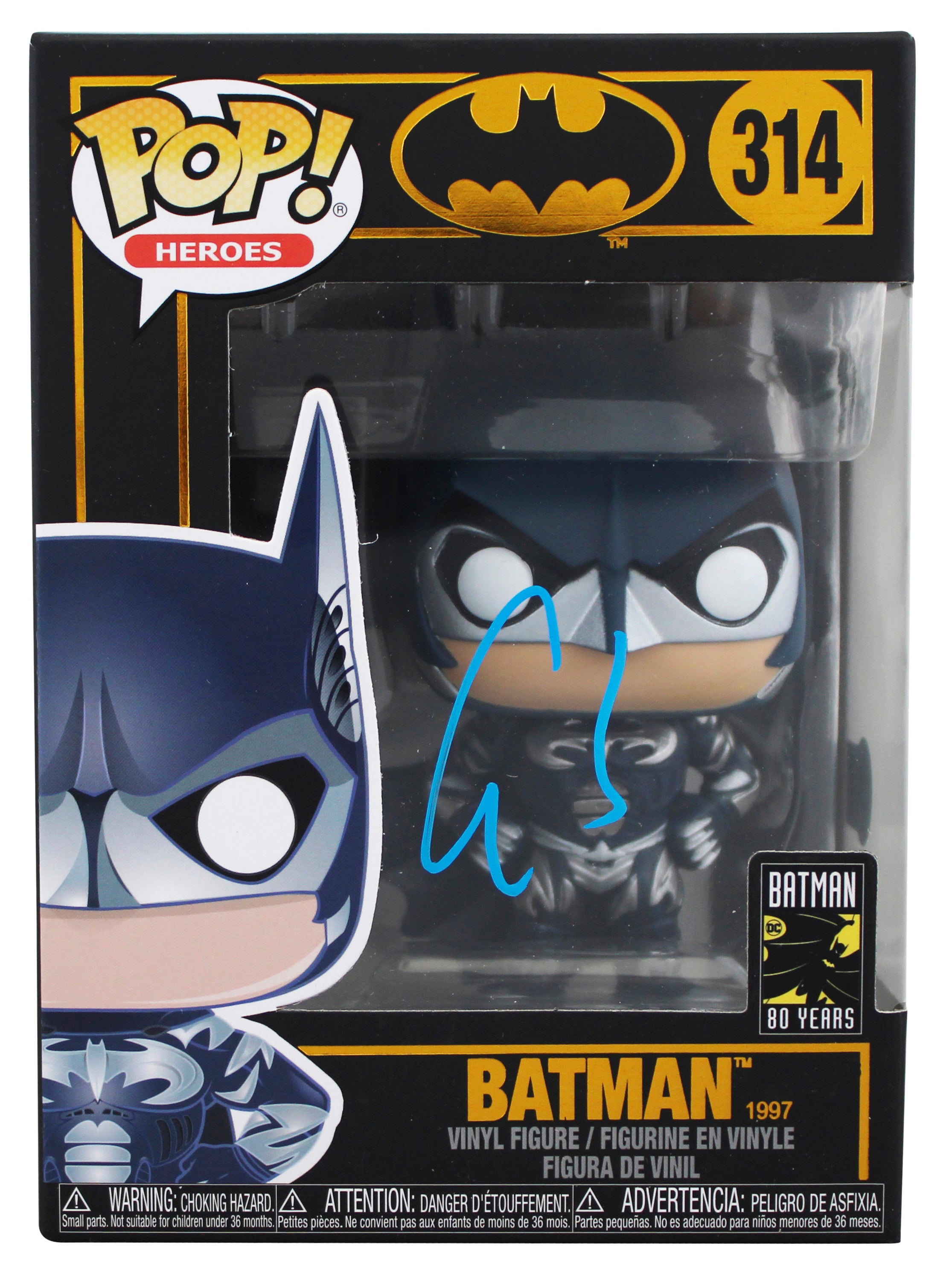 George Clooney Authentic Signed Batman #314 Funko Pop Vinyl Figure BAS #BT57758