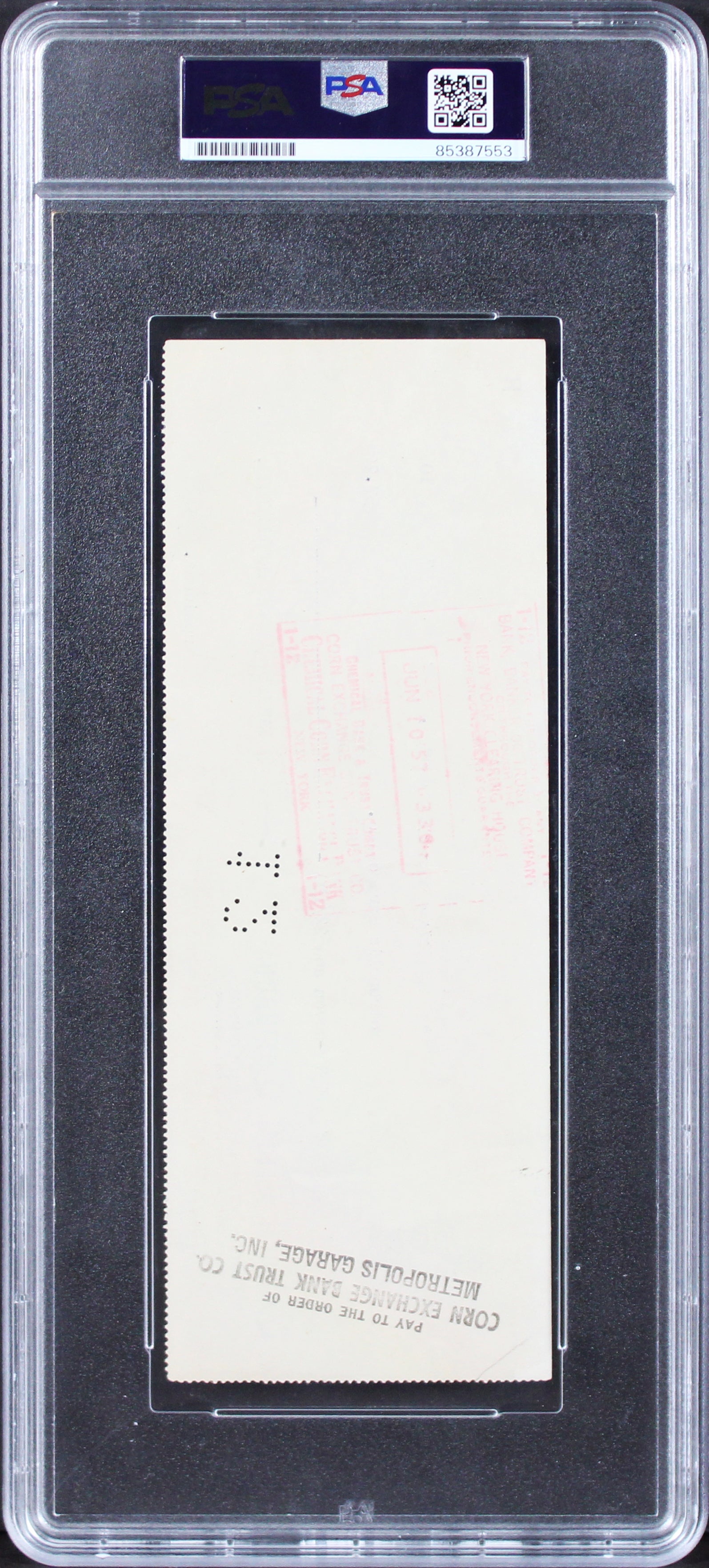 Marilyn Monroe Authentic Signed 3x8.25 1957 MMP Check Autographed PSA Slabbed