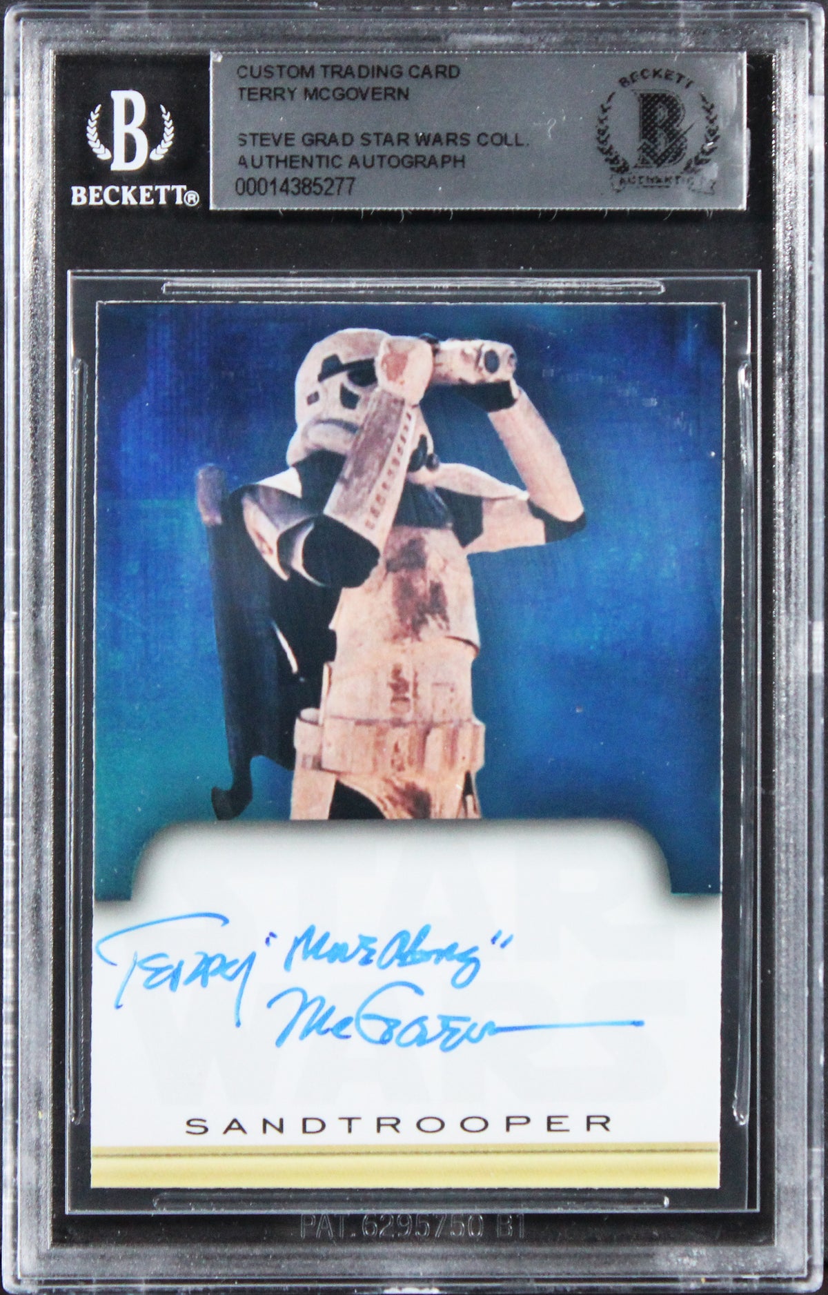 Terry McGovern Star Wars "Move Along" Signed Custom Trading Card BAS Slabbed