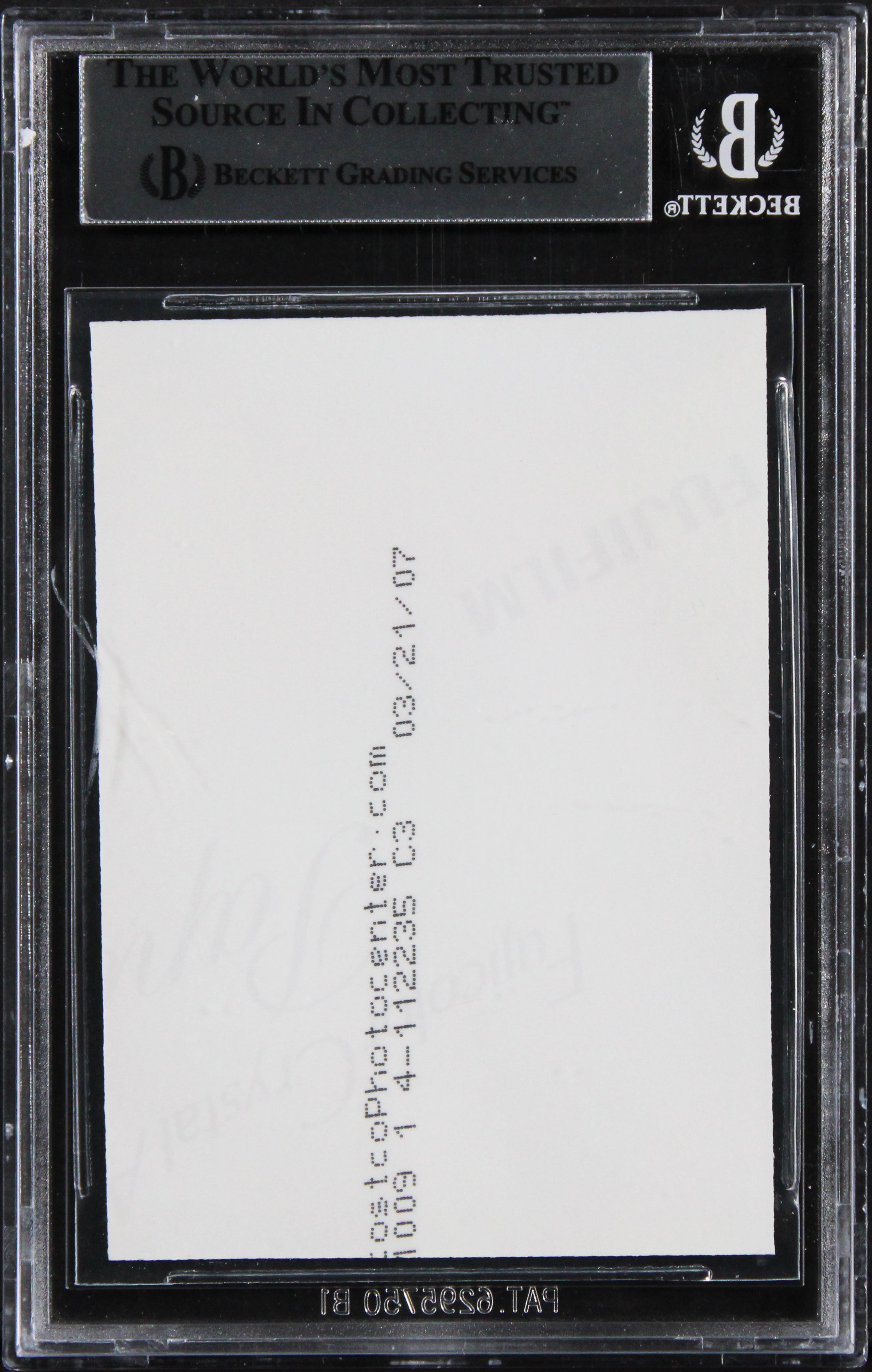 Jack McKenzie Star Wars Authentic Signed Custom Trading Card BAS Slabbed