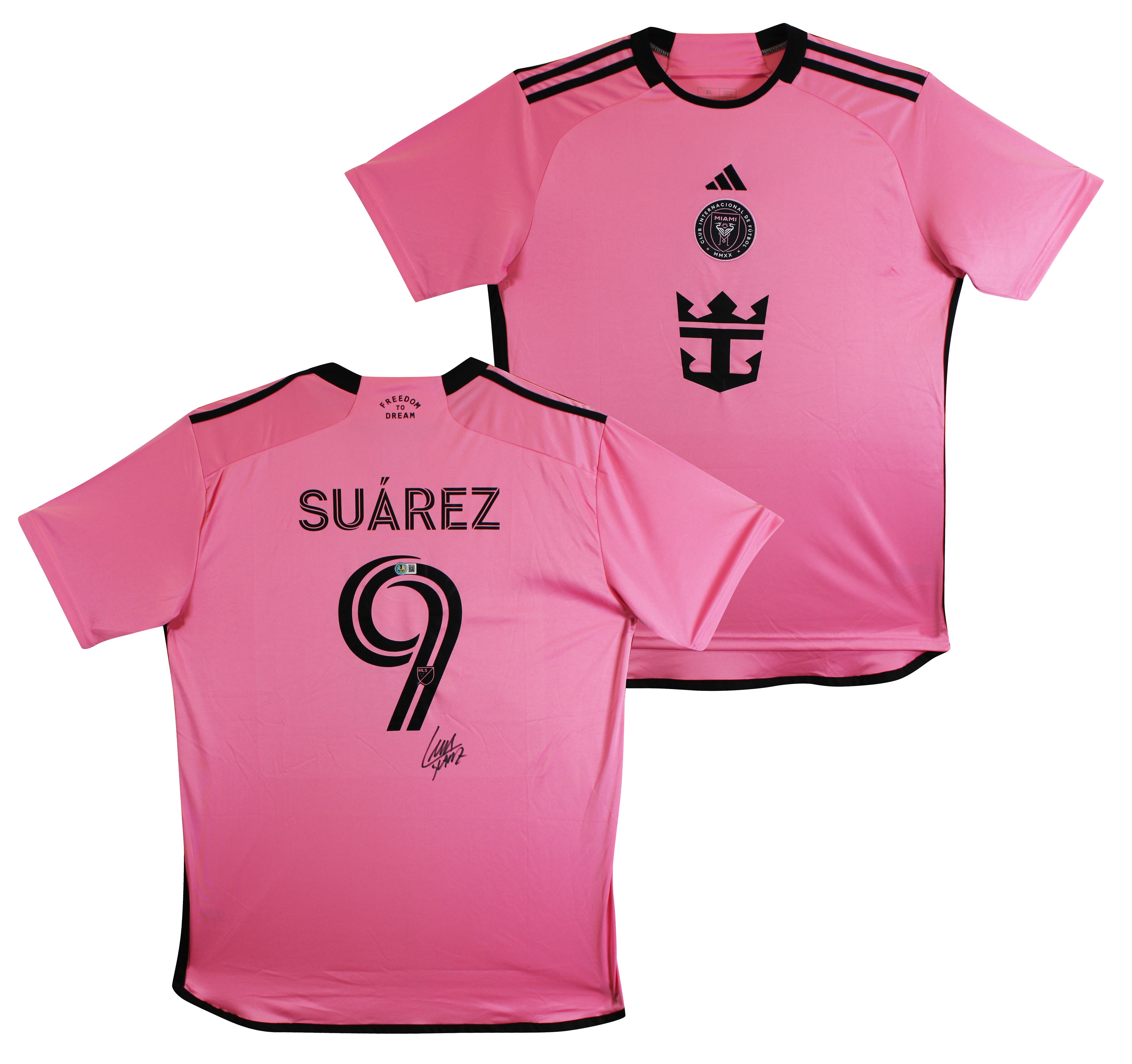 Luis Suarez Inter Miami CF Authentic Signed Pink Adidas Jersey BAS Wit #2W837491