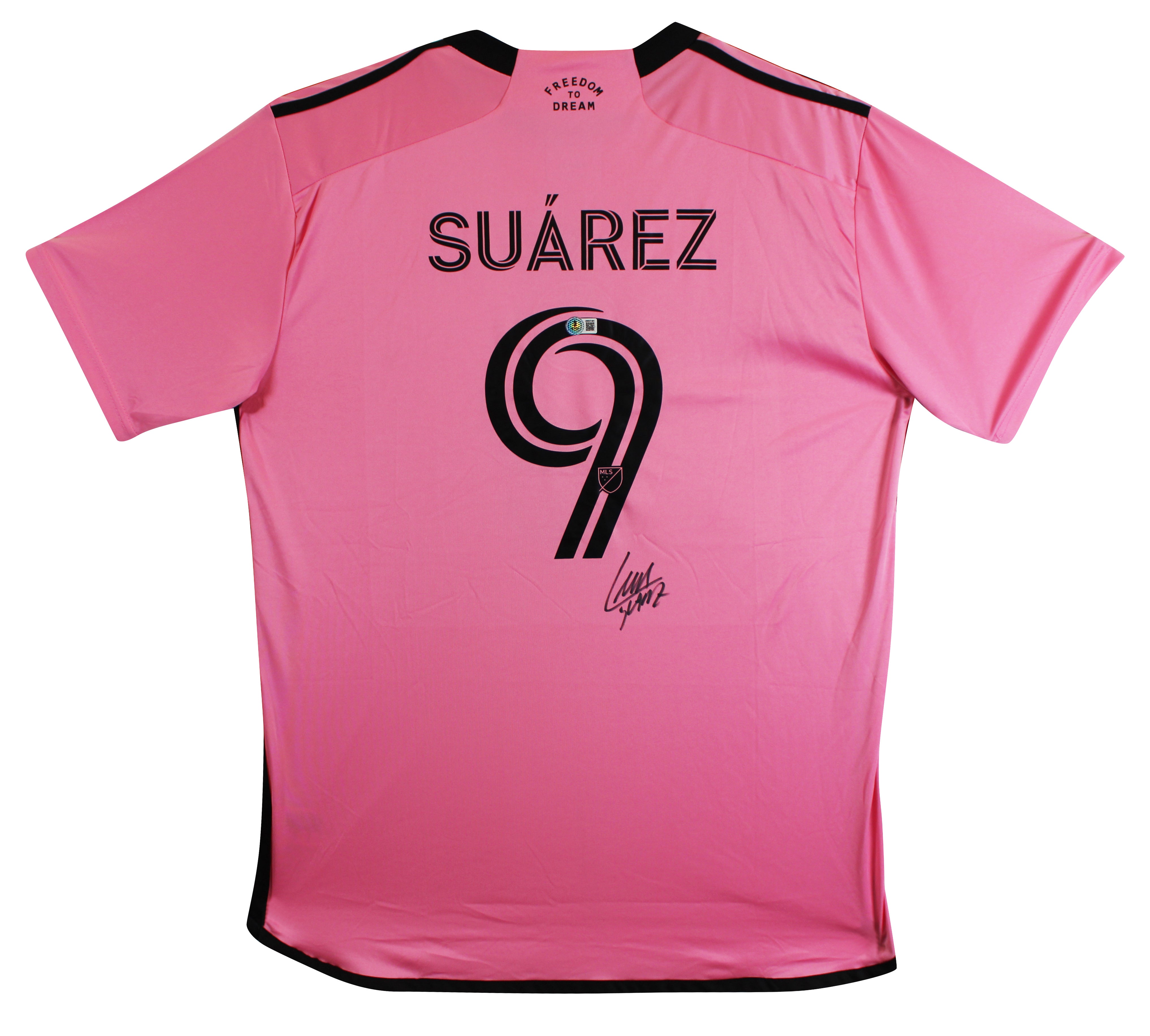 Luis Suarez Inter Miami CF Authentic Signed Pink Adidas Jersey BAS Wit #2W837491