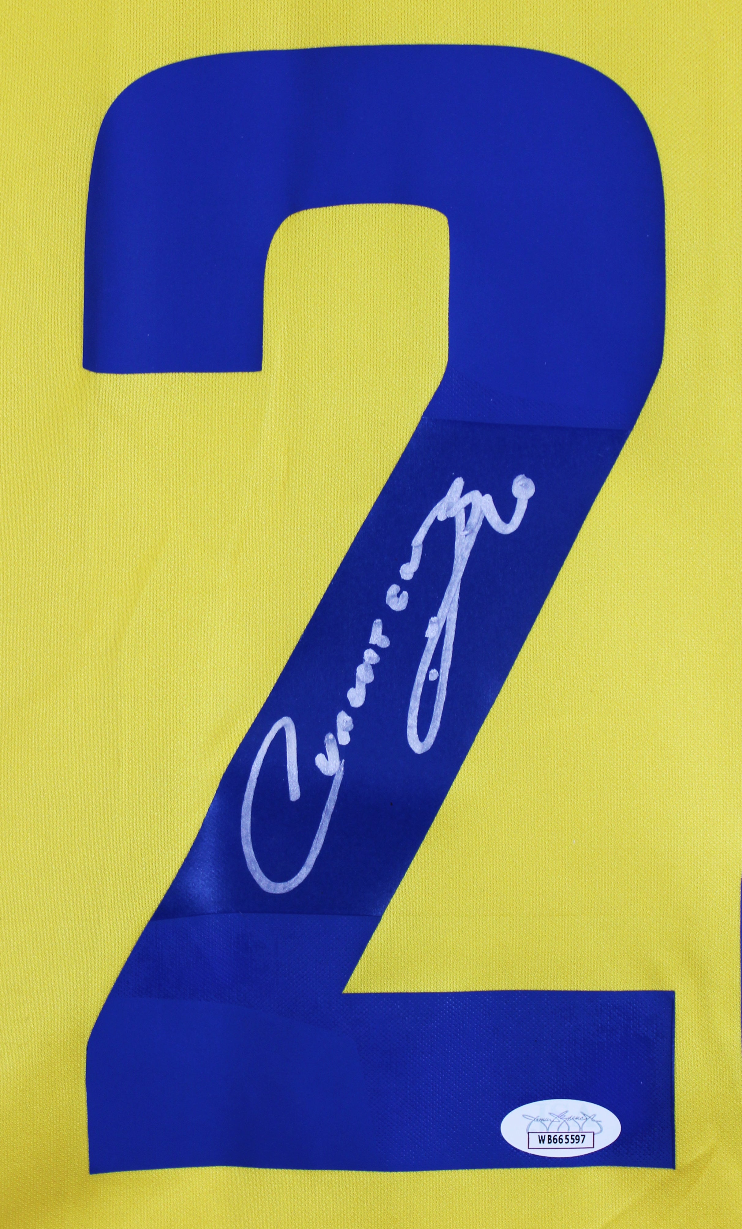 Club America Cuauhtemoc Blanco Signed Yellow Adidas Jersey JSA #WB665597
