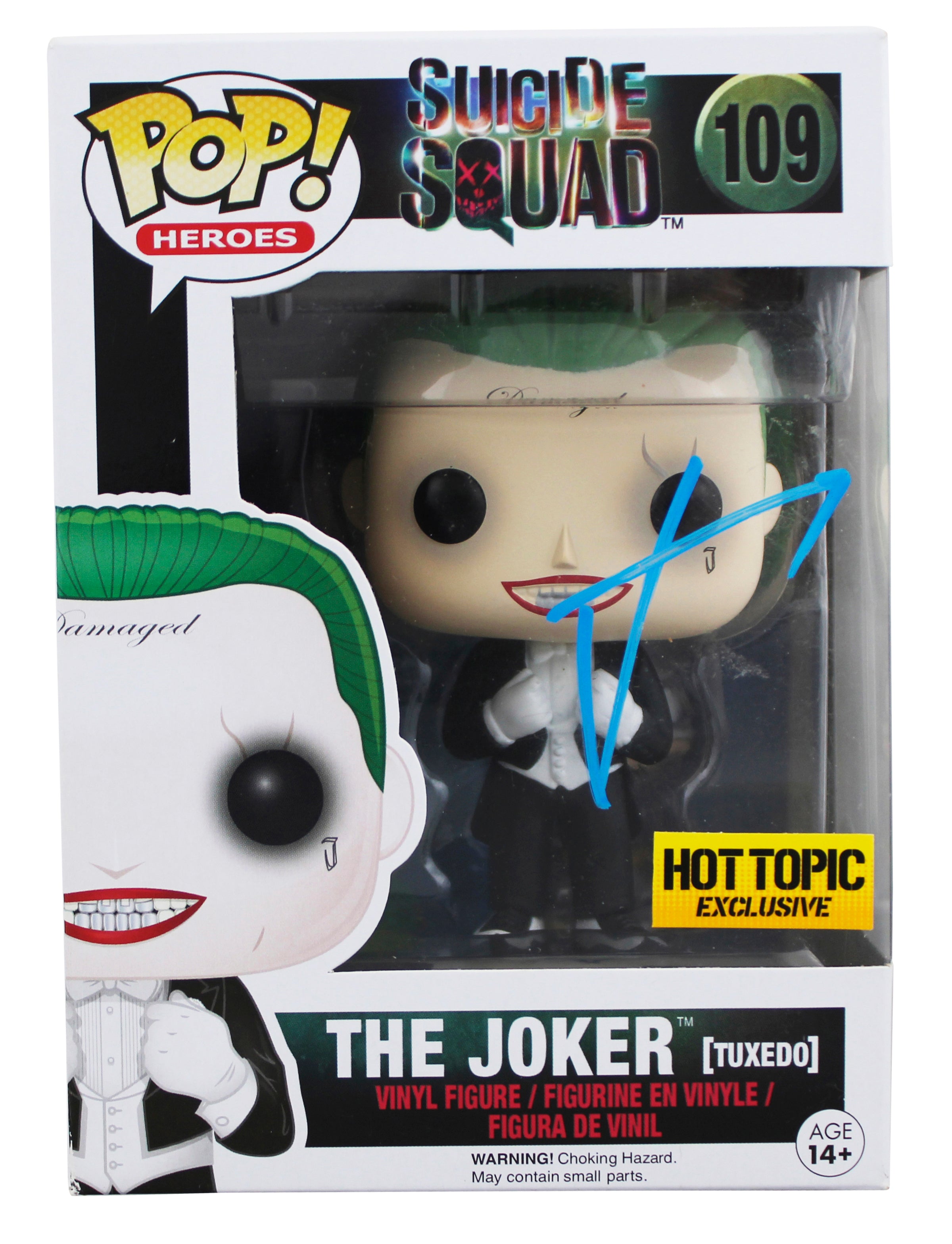 Jared Leto Suicide Squad Signed Joker #109 Funko Pop Vinyl Figure JSA #AN79585