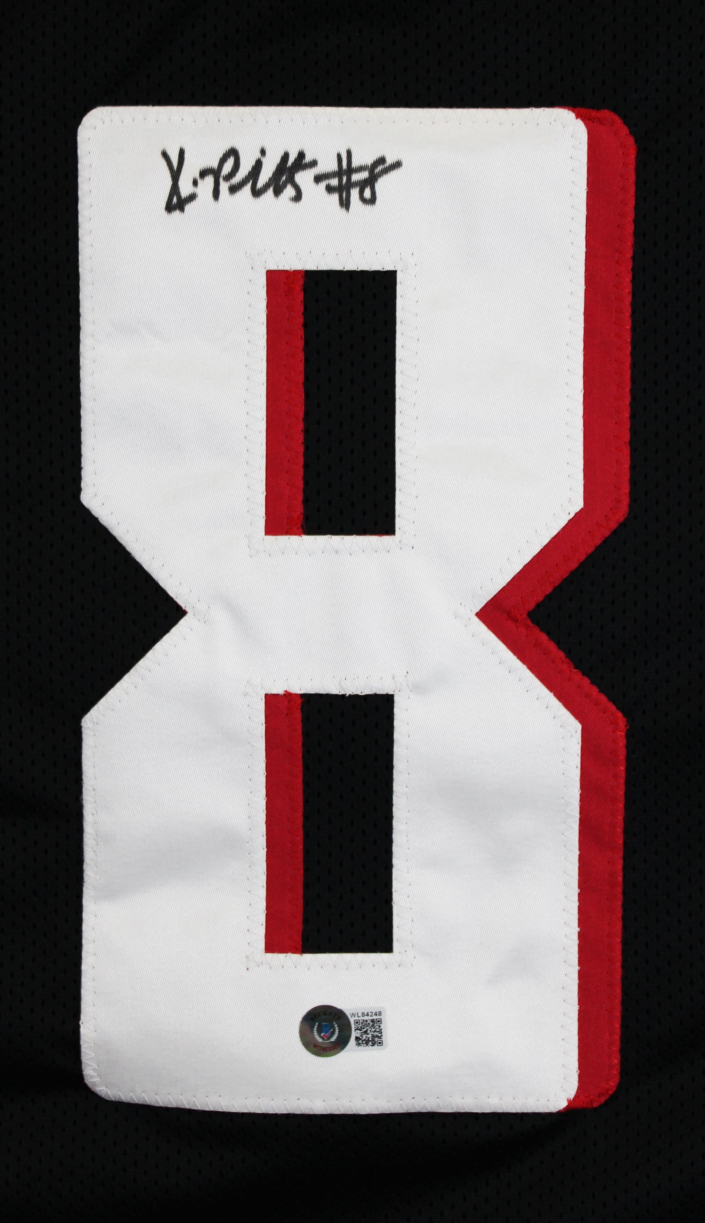 Kyle Pitts Authentic Signed Black Pro Style Jersey Autographed BAS Wit #WL84248