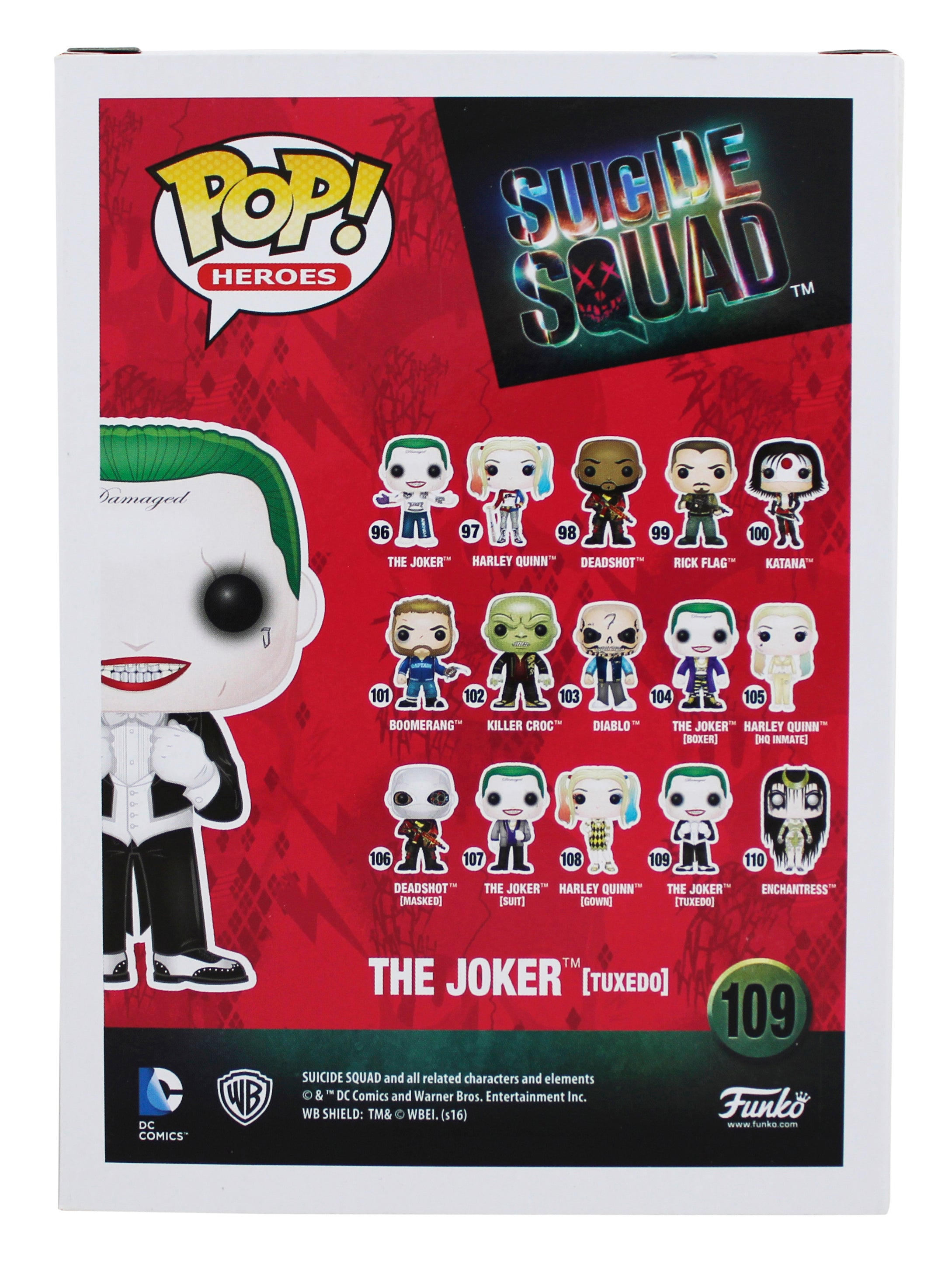 Jared Leto Suicide Squad Signed Joker #109 Funko Pop Vinyl Figure JSA #AN79585