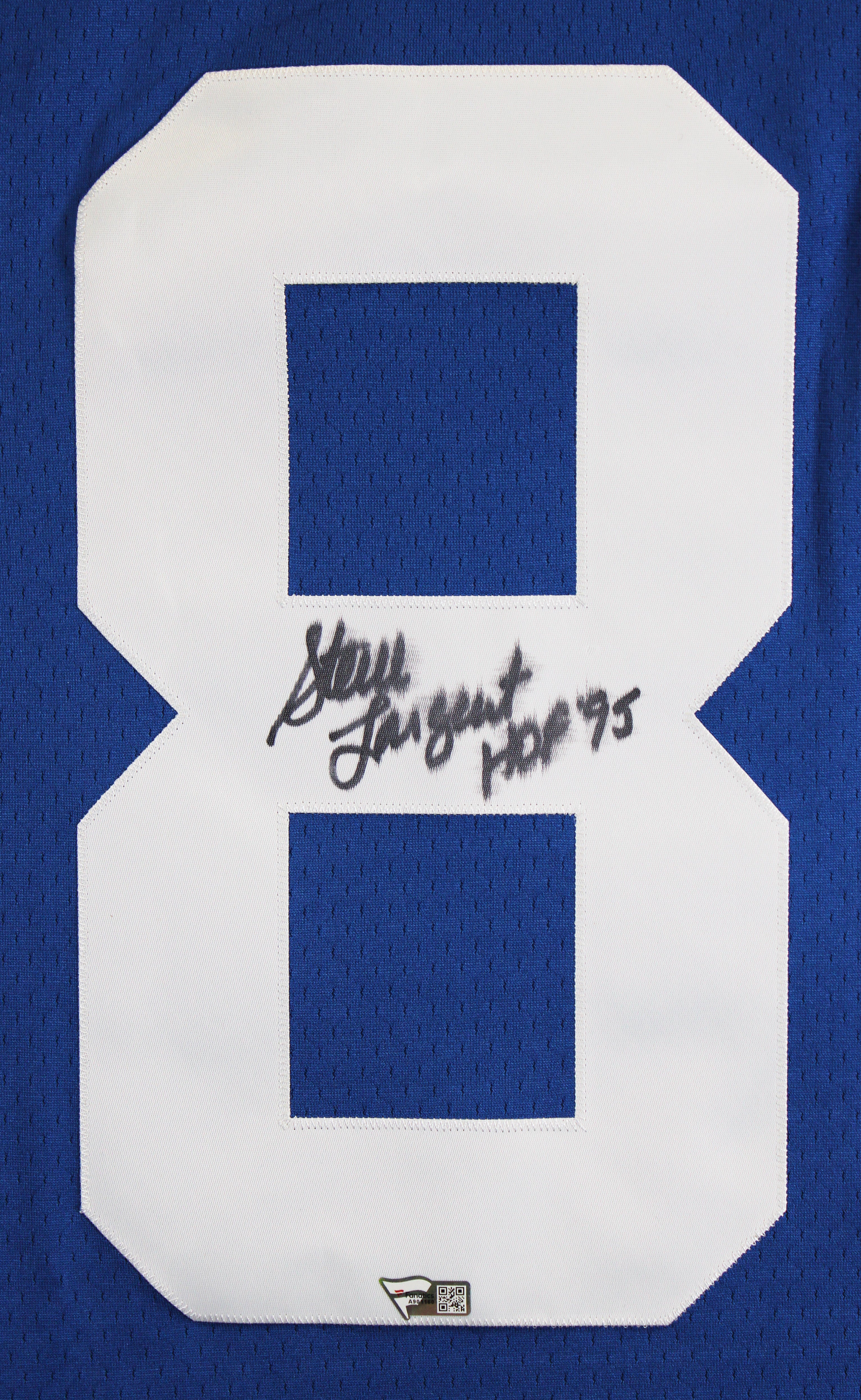 Seahawks Steve Largent "HOF 95" Signed Blue TB M&N Jersey Fanatics #A901160