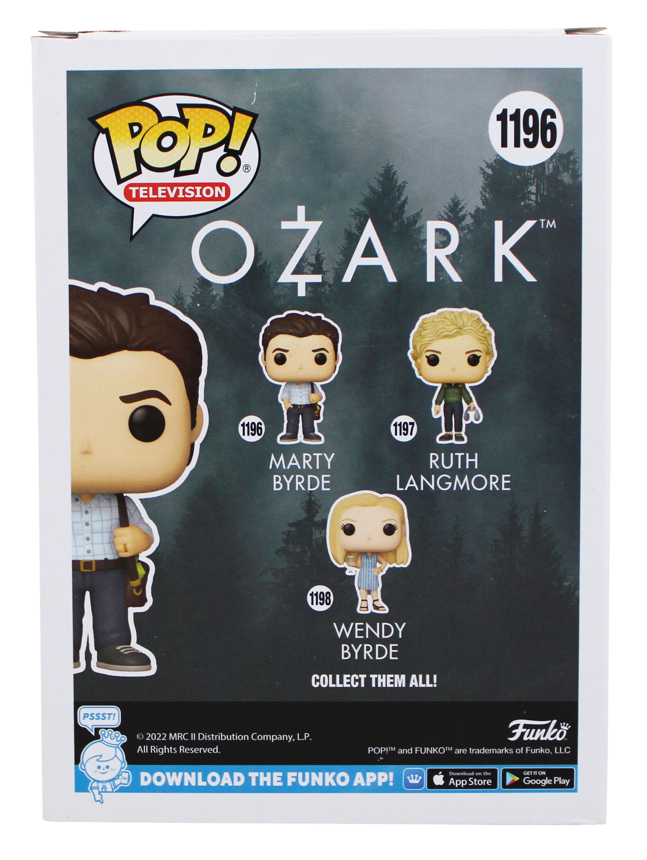 Jason Bateman Ozark Signed Marty Byrde #1196 Funko Pop Vinyl Figure JSA #AX81870