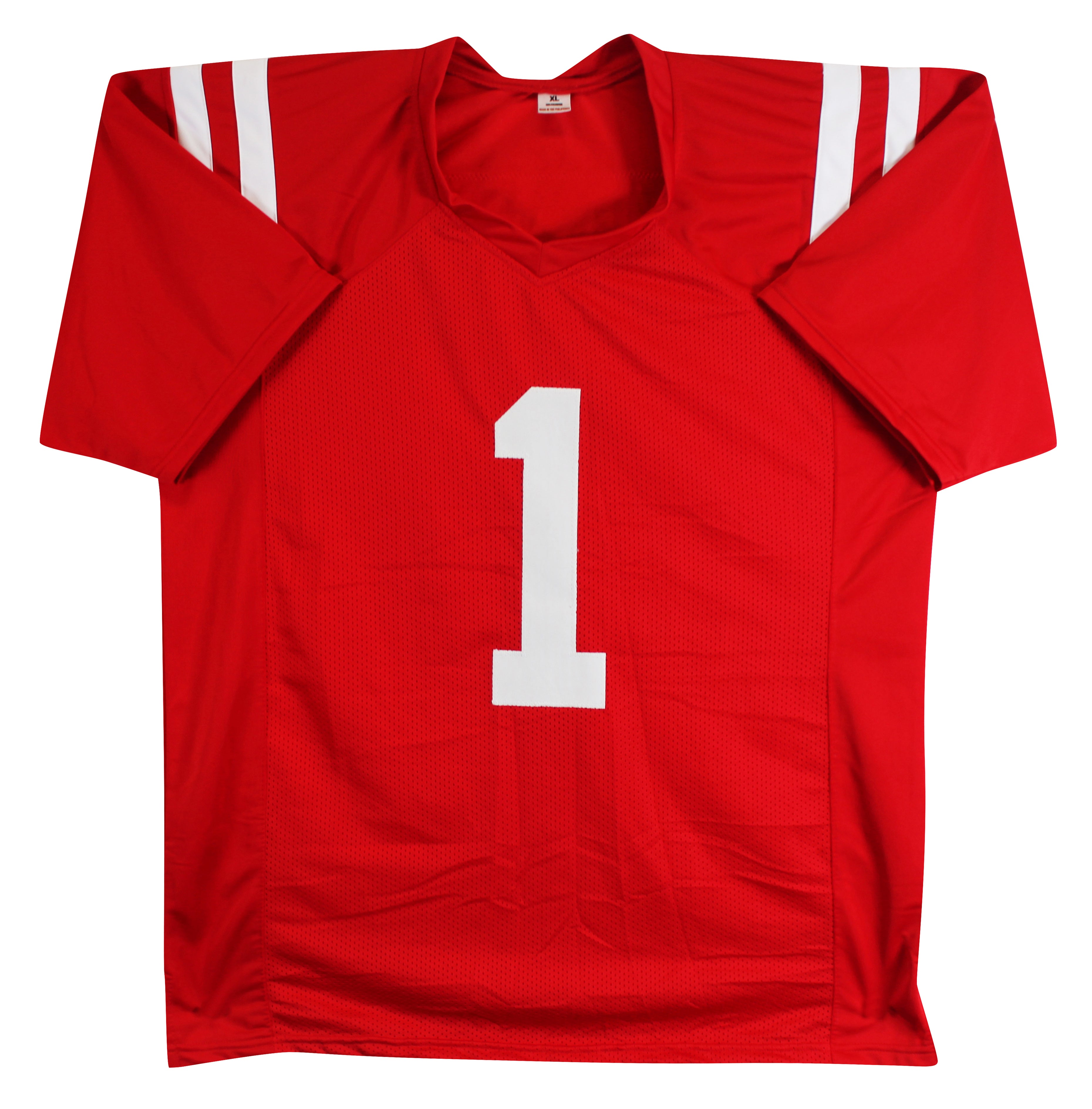 Ole Miss A.J. Brown Authentic Signed Red Pro Style Jersey BAS Witnessed