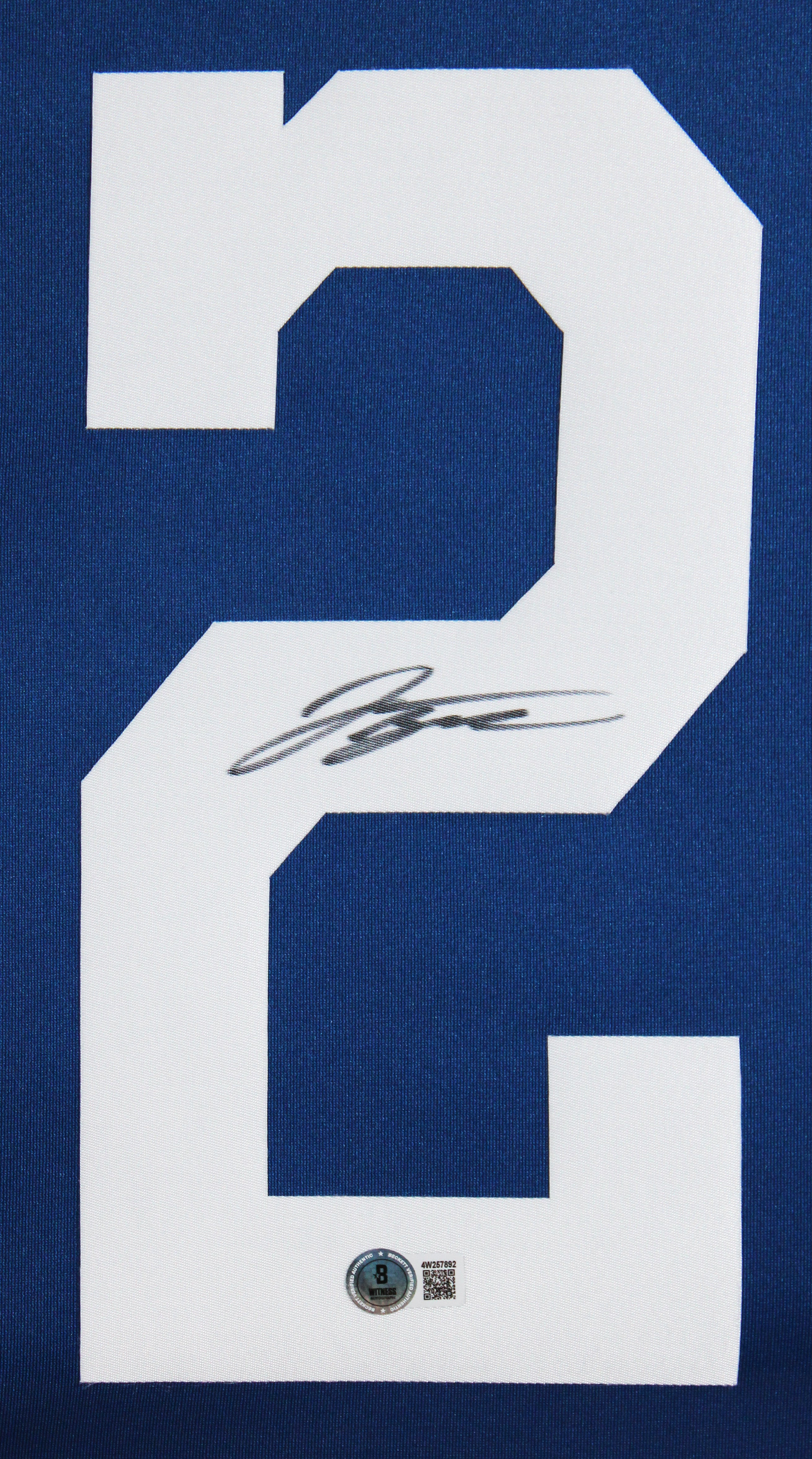Colts Jonathan Taylor Signed Blue Nike Limited Framed Jersey BAS Witnessed