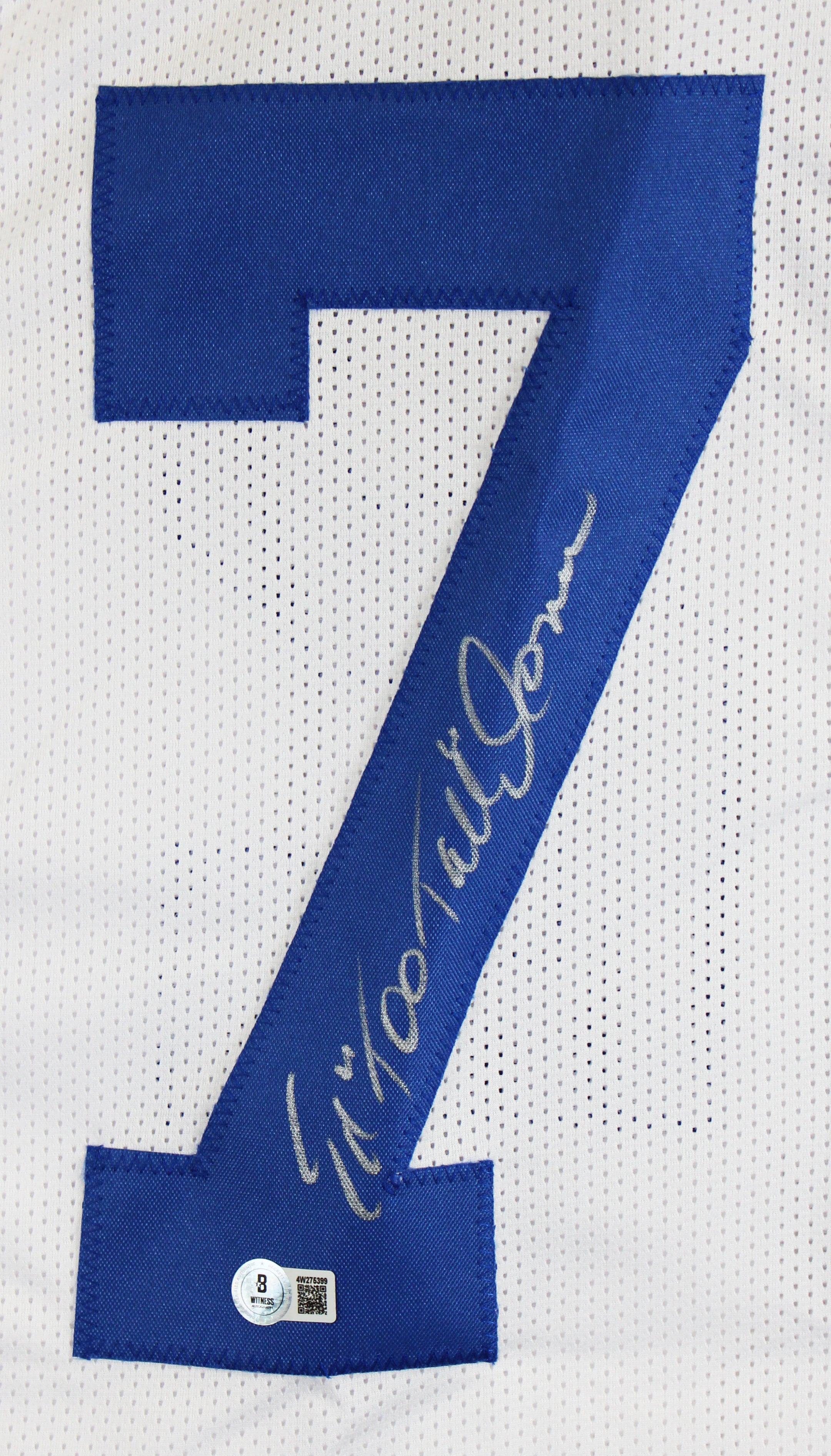 Ed "Too Tall" Jones Signed White Pro Style Jersey BAS Witnessed #4W275399
