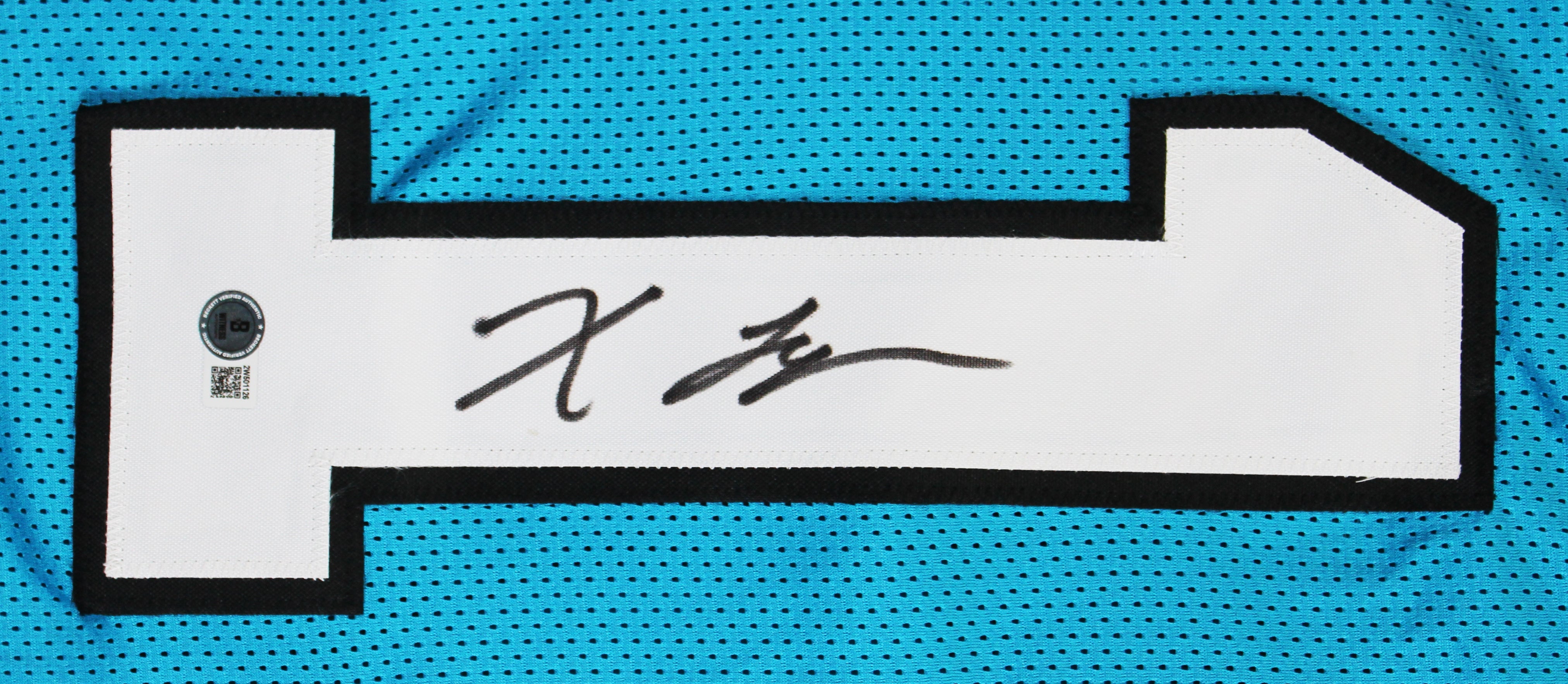 Xavier Legette Authentic Signed Blue Pro Style Jersey BAS Witnessed #2W501126