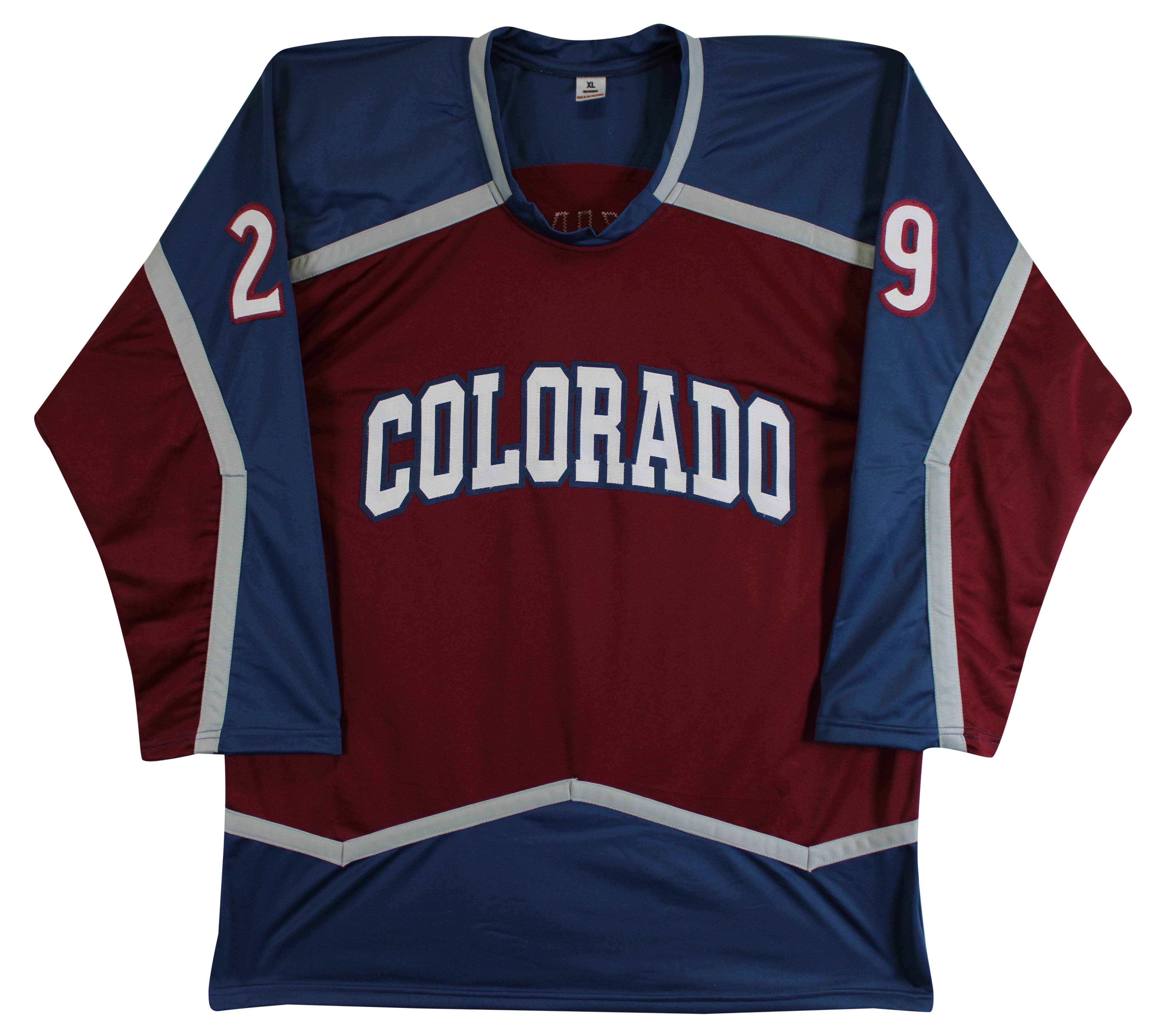 Nathan MacKinnon Authentic Signed Maroon Pro Style Jersey Autographed JSA