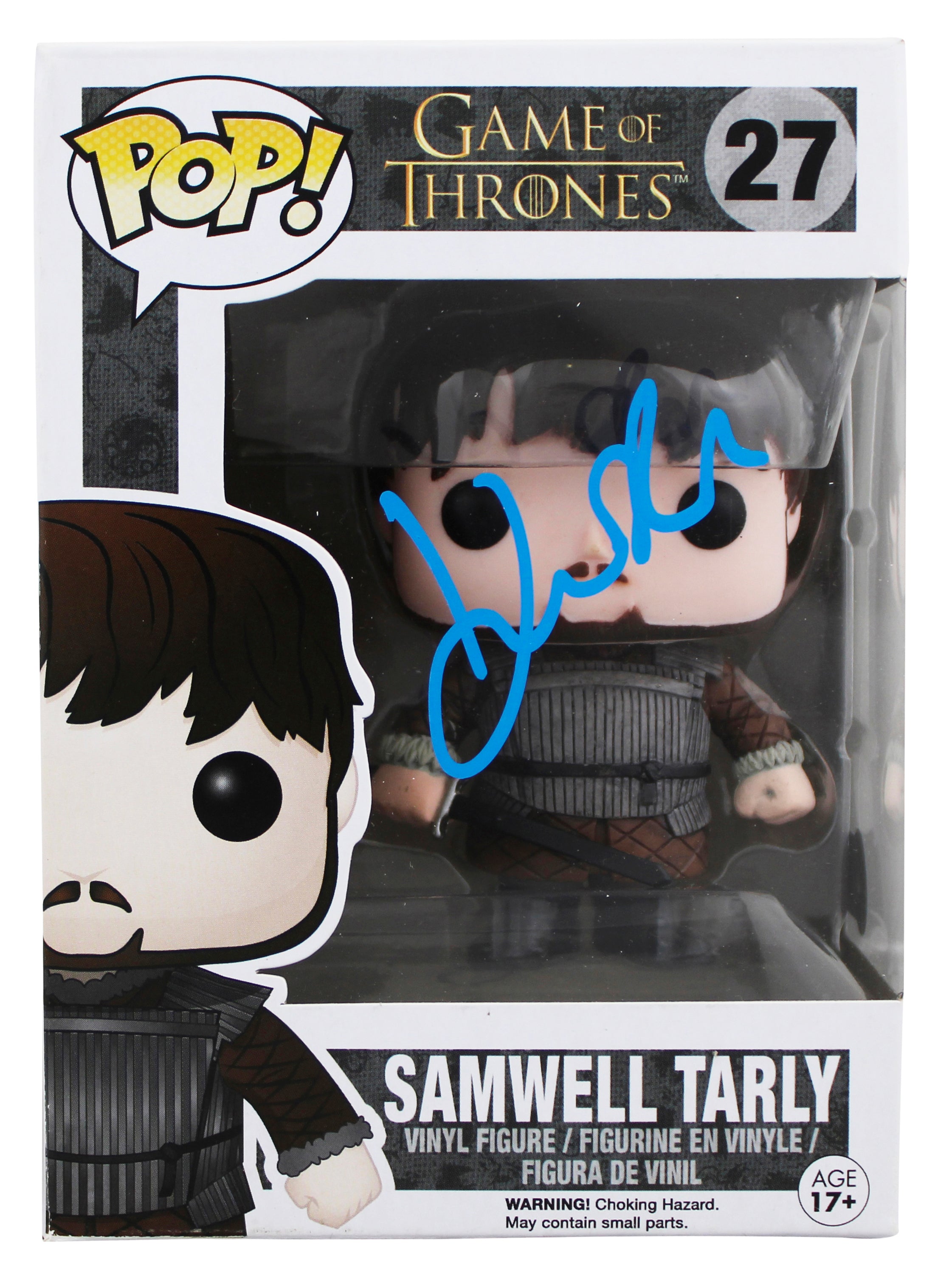 John Bradley-West Game of Thrones Signed Samwell #27 Funko Pop Vinyl Figure BAS