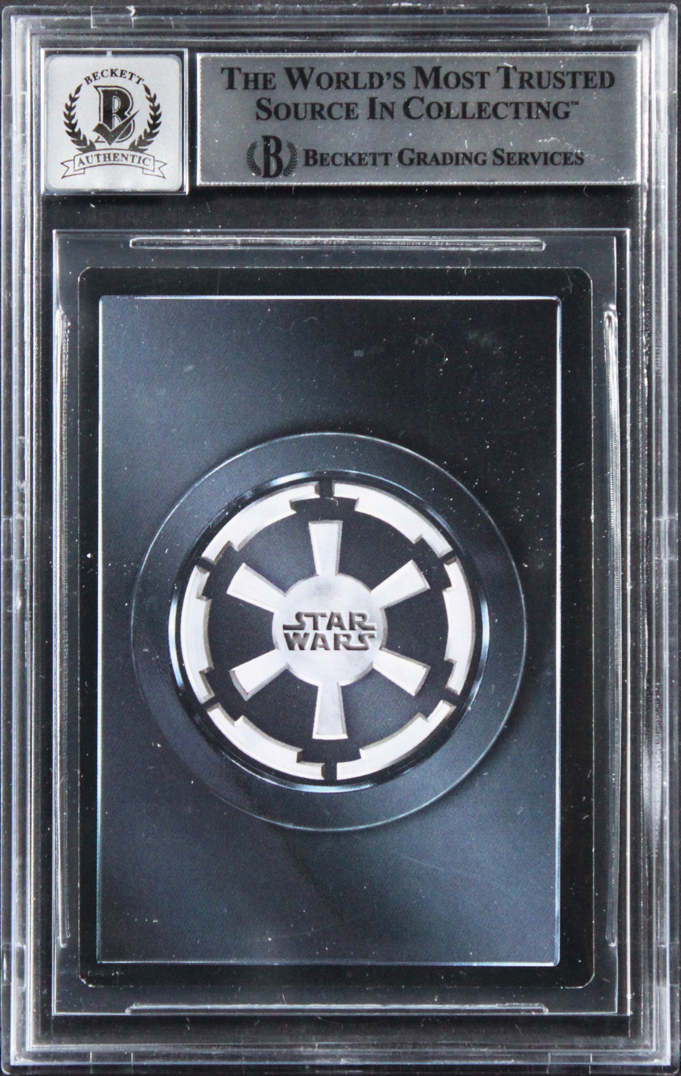 (3) Huston +2 Signed 1997 Star Wars Death Star II #86 Card Auto 10! BAS Slabbed