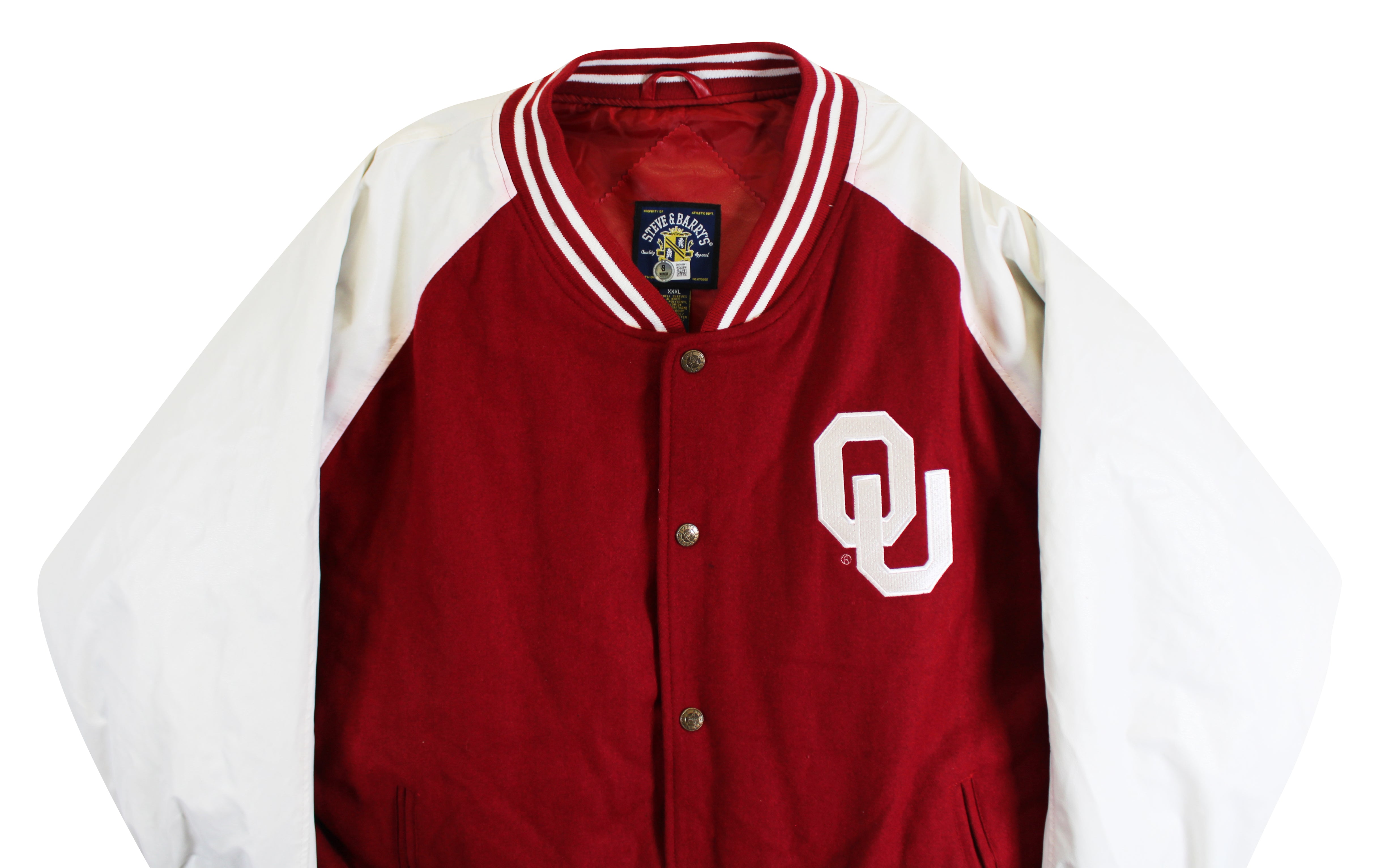OU Barry Switzer "Boomer Sooner" Signed Maroon Jacket BAS Witnessed #2W088661