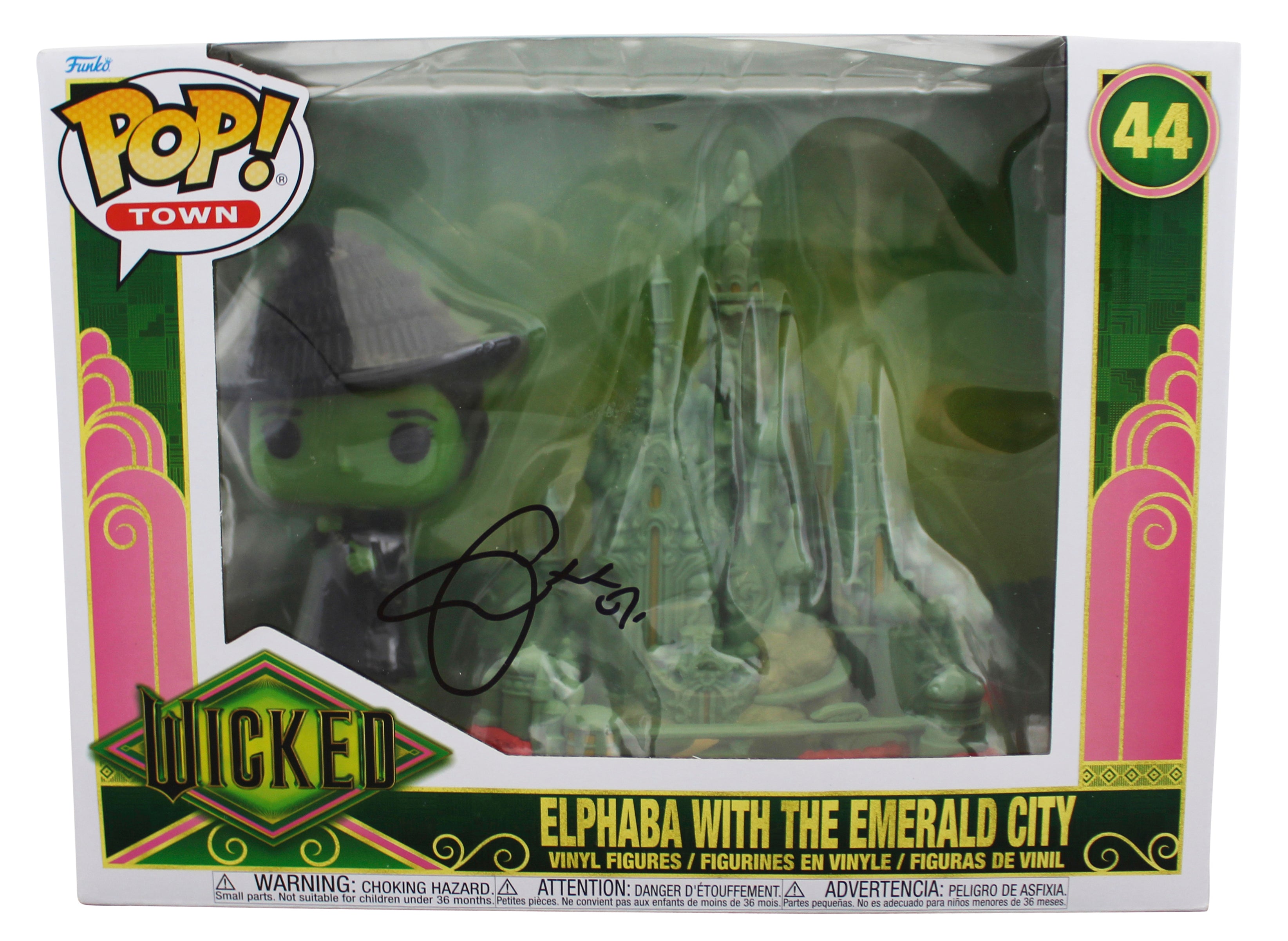 Cynthia Erivo Wicked Signed Elphaba #44 Large Funko Pop Figure JSA #CJ17237