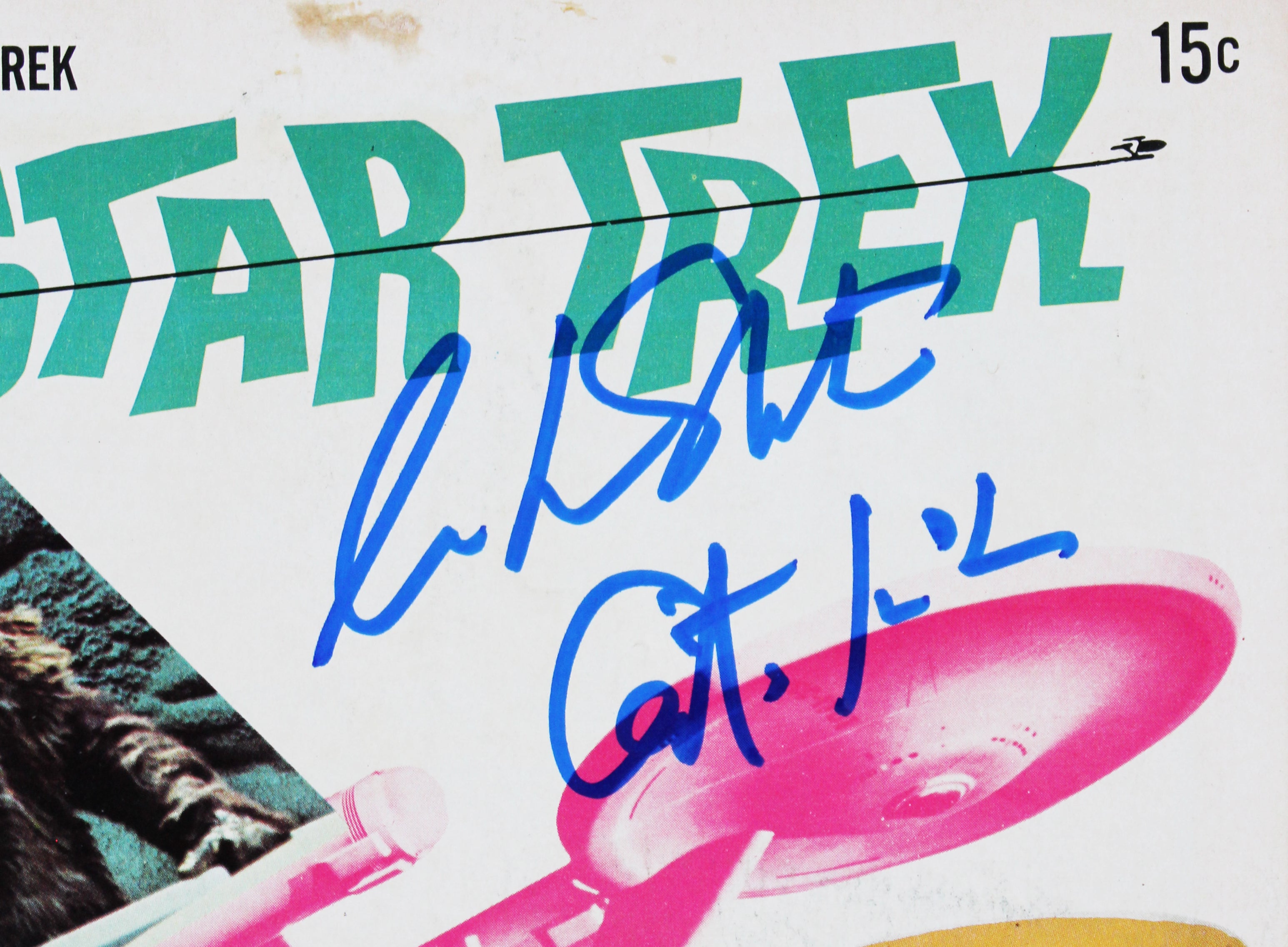 William Shatner "Captain Kirk" Signed 1969 Star Trek #4 Comic BAS Wit #3W387562