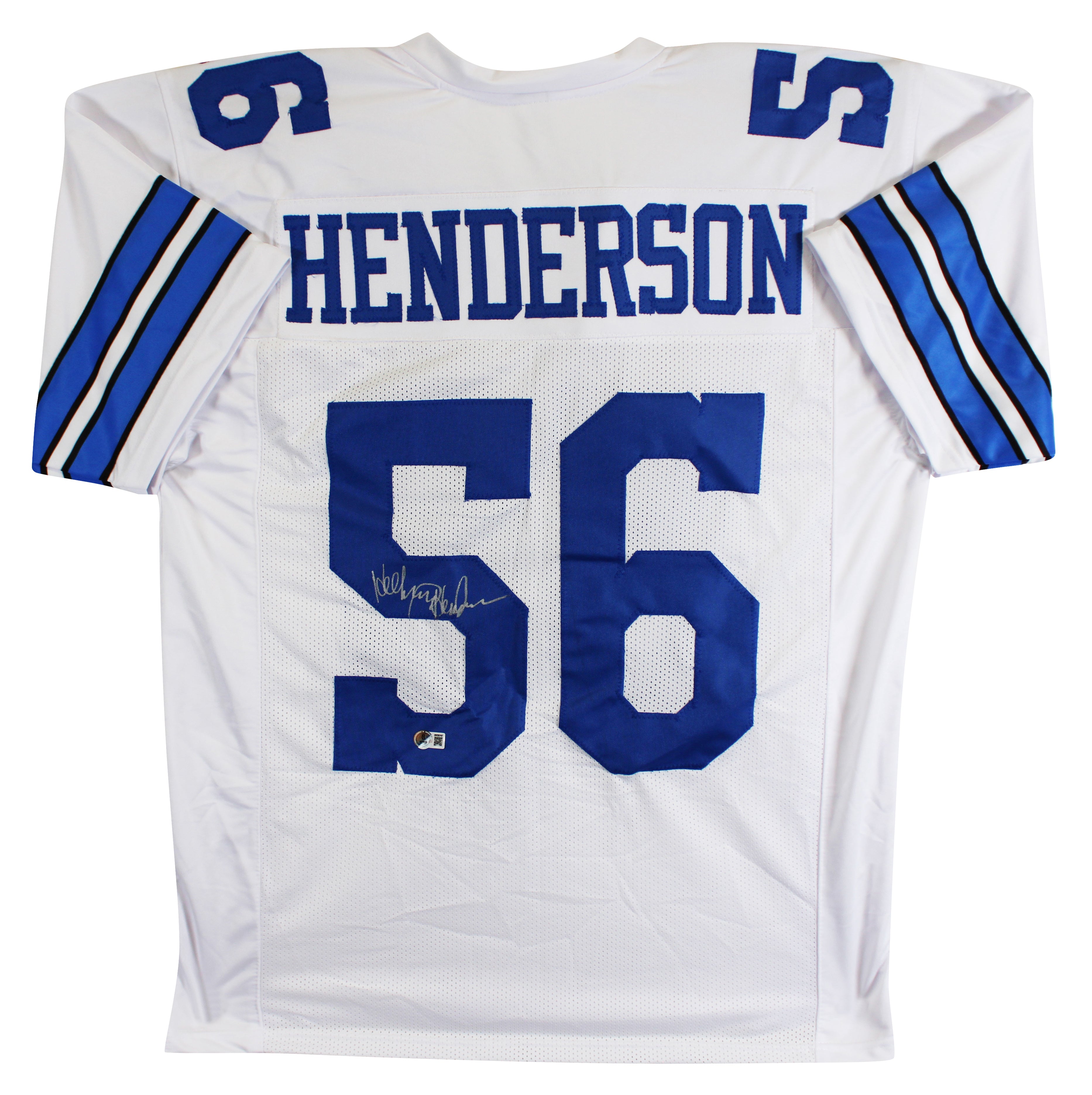 Thomas "Hollywood" Henderson Signed White Pro Style Jersey BAS Witness #3W292167