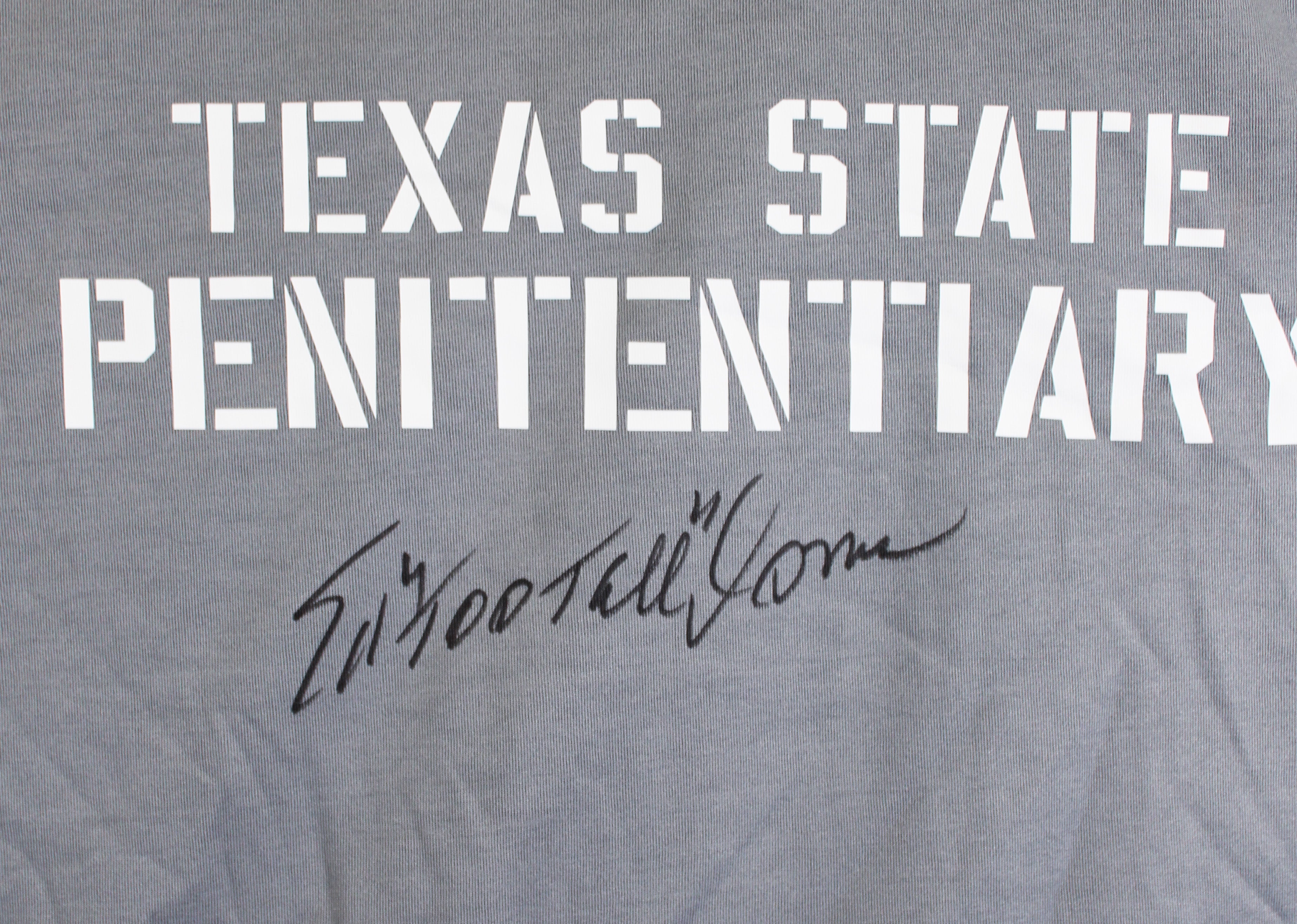 Ed Too Tall Jones Signed Necessary Roughness Texas State Penitentiary Jersey BAS