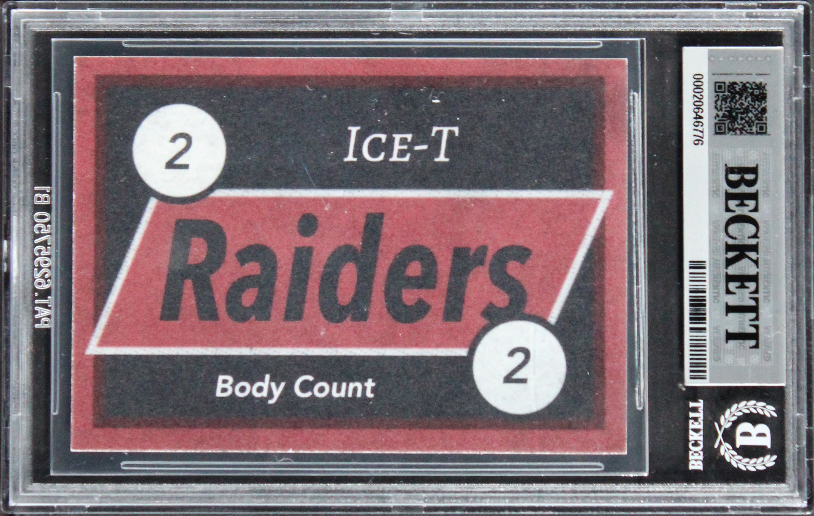Ice T Body Count Authentic Signed Custom Trading Card BAS Slabbed 11