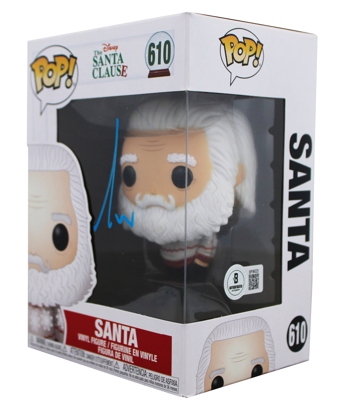 Tim Allen The Santa Clause Signed Santa #610 Funko Pop Vinyl Figure BAS
