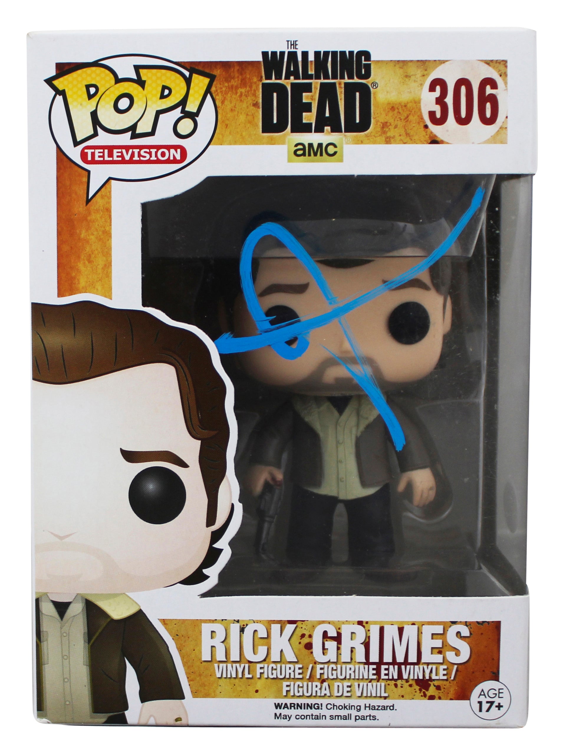 Andrew Lincoln The Walking Dead Signed Rick #306 Funko Pop Figure JSA #AZ65682