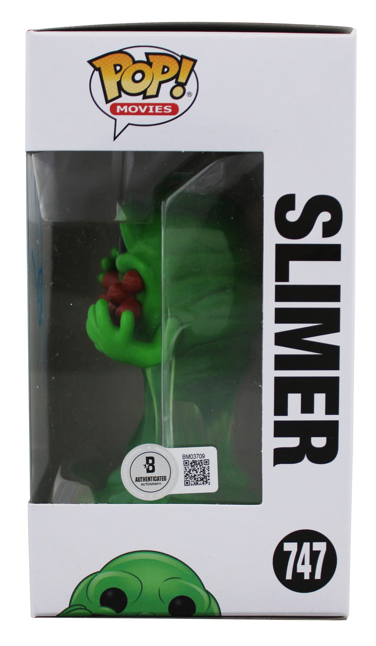 Annie Potts Ghostbusters Authentic Signed Slimer #747 Funko Pop Vinyl Figure BAS