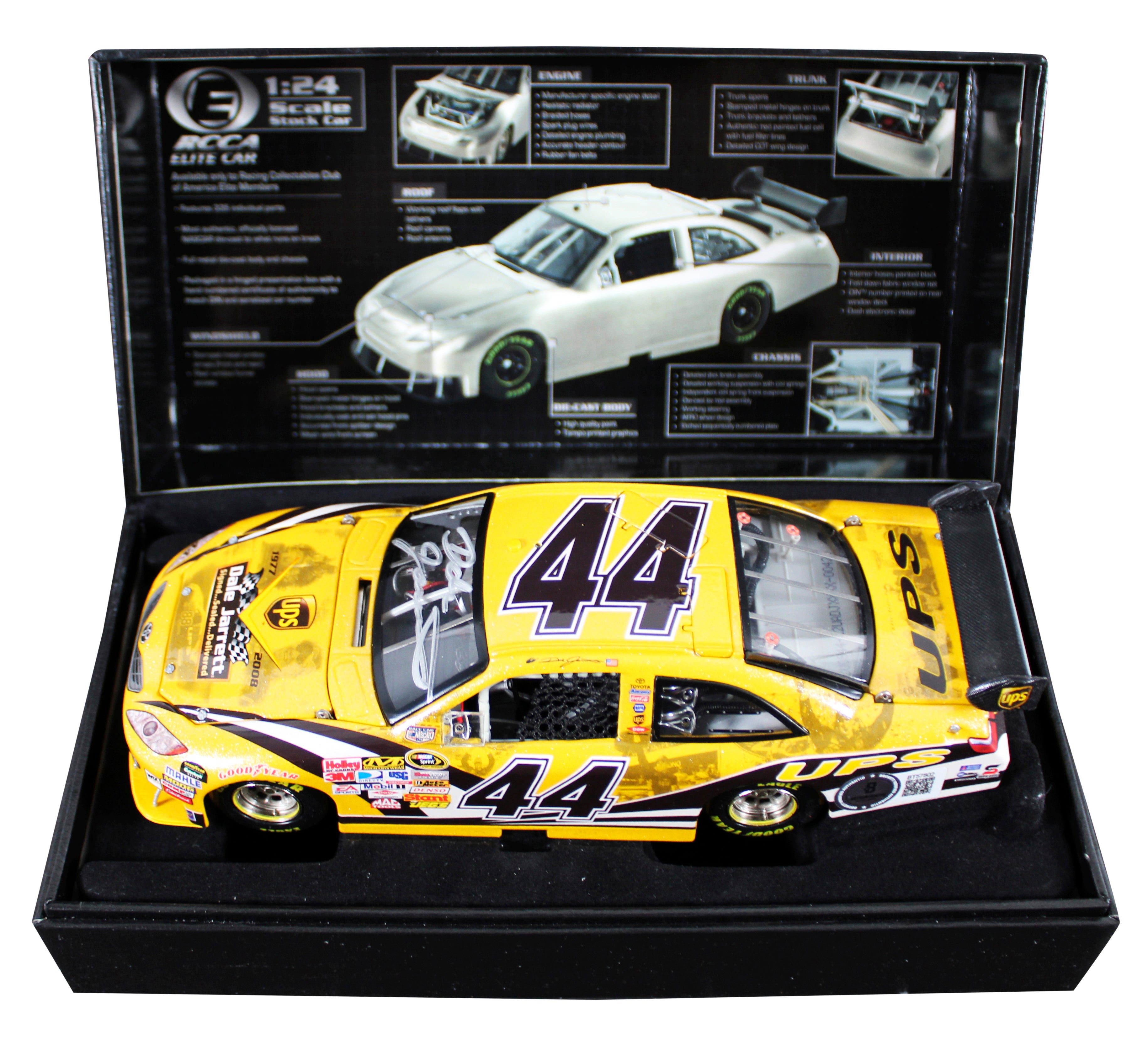 Dale Jarrett Signed Elite 2008 Toyota Camry 1:24 Scale Die Cast Car BAS #BT57802