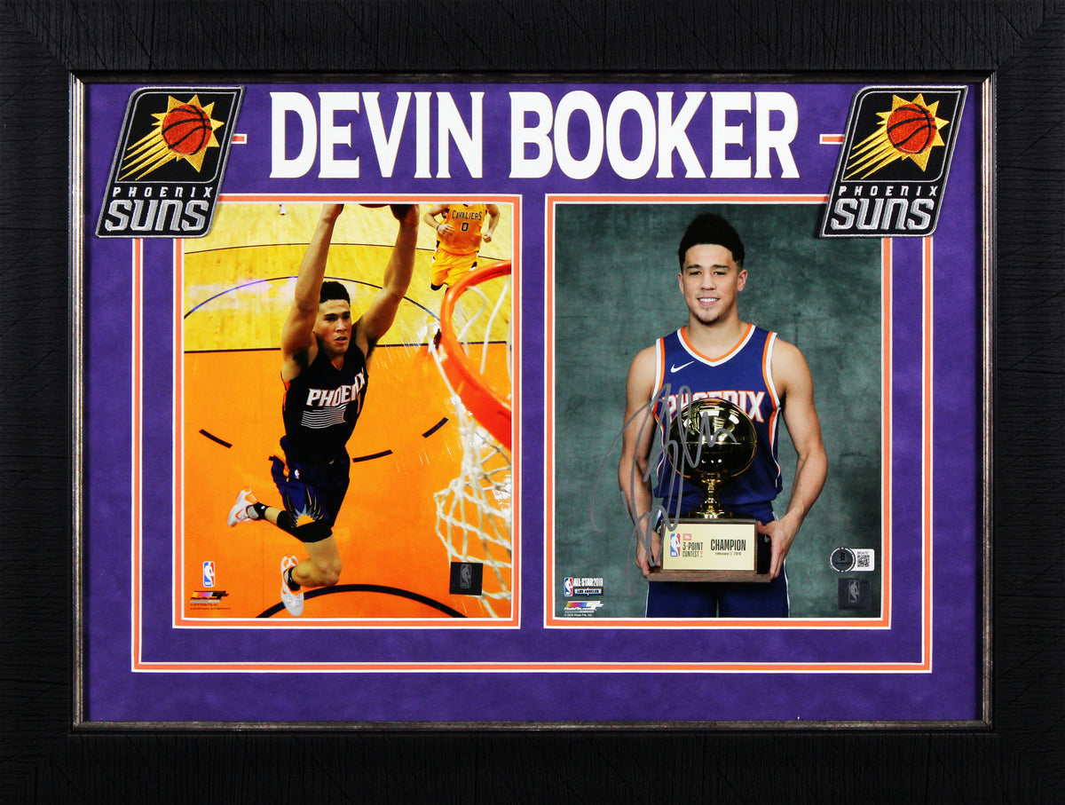 Suns Devin Booker Authentic Signed 8x10 Framed Photo Autographed BAS #BR54787