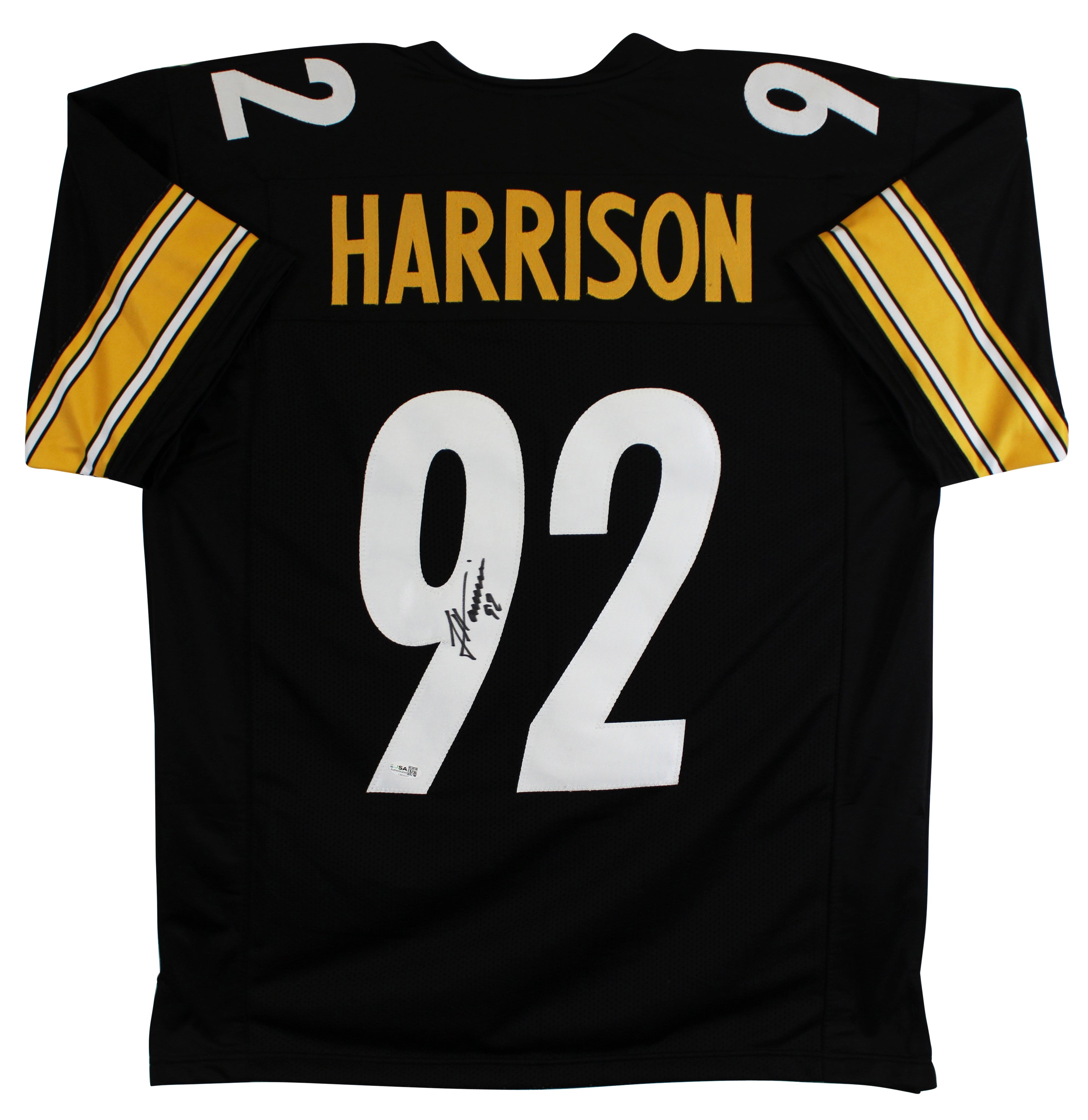 James Harrison Authentic Signed Black Pro Style Jersey Autographed JSA