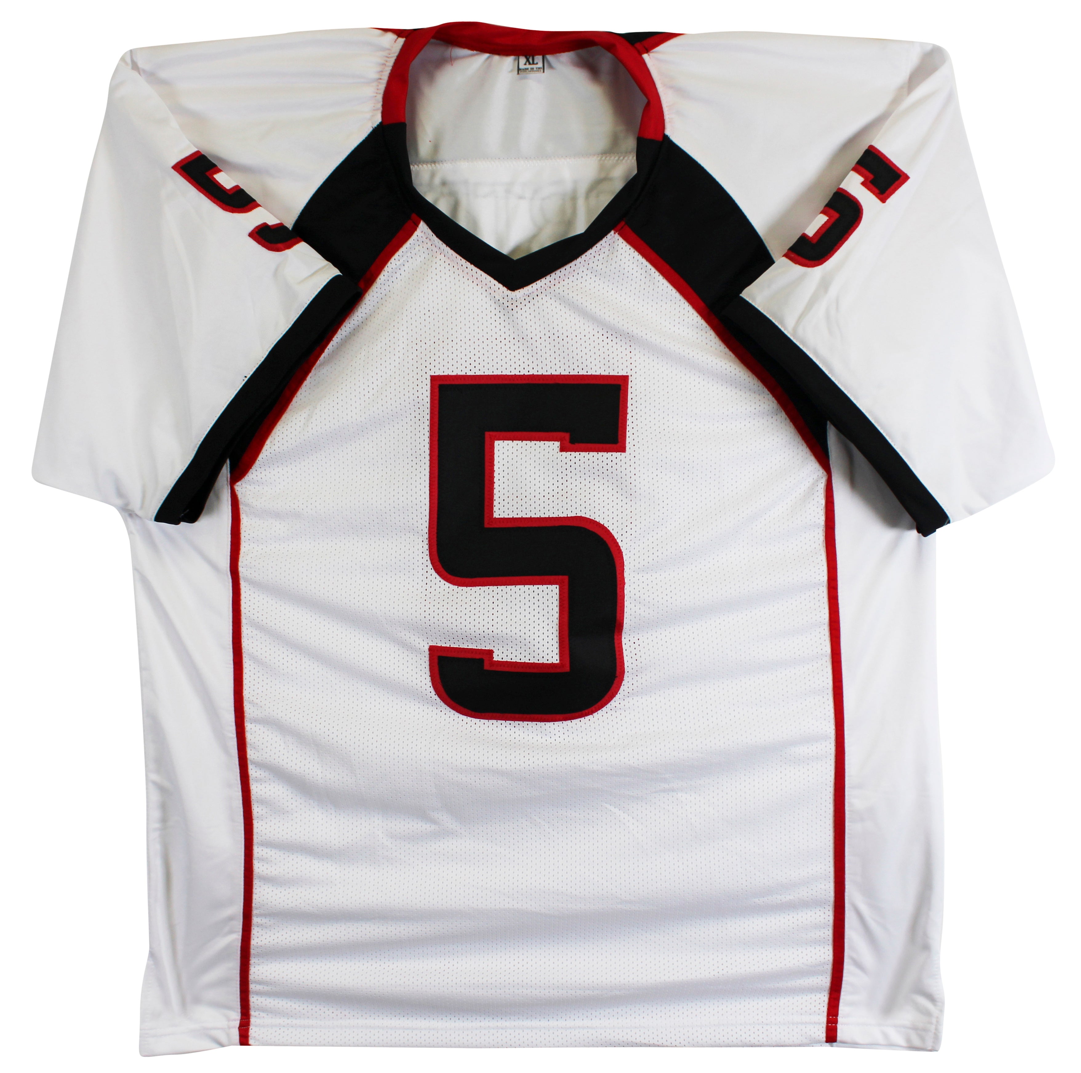 Texas Tech Michael Crabtree Authentic Signed White Pro Style Jersey BAS #BT89722