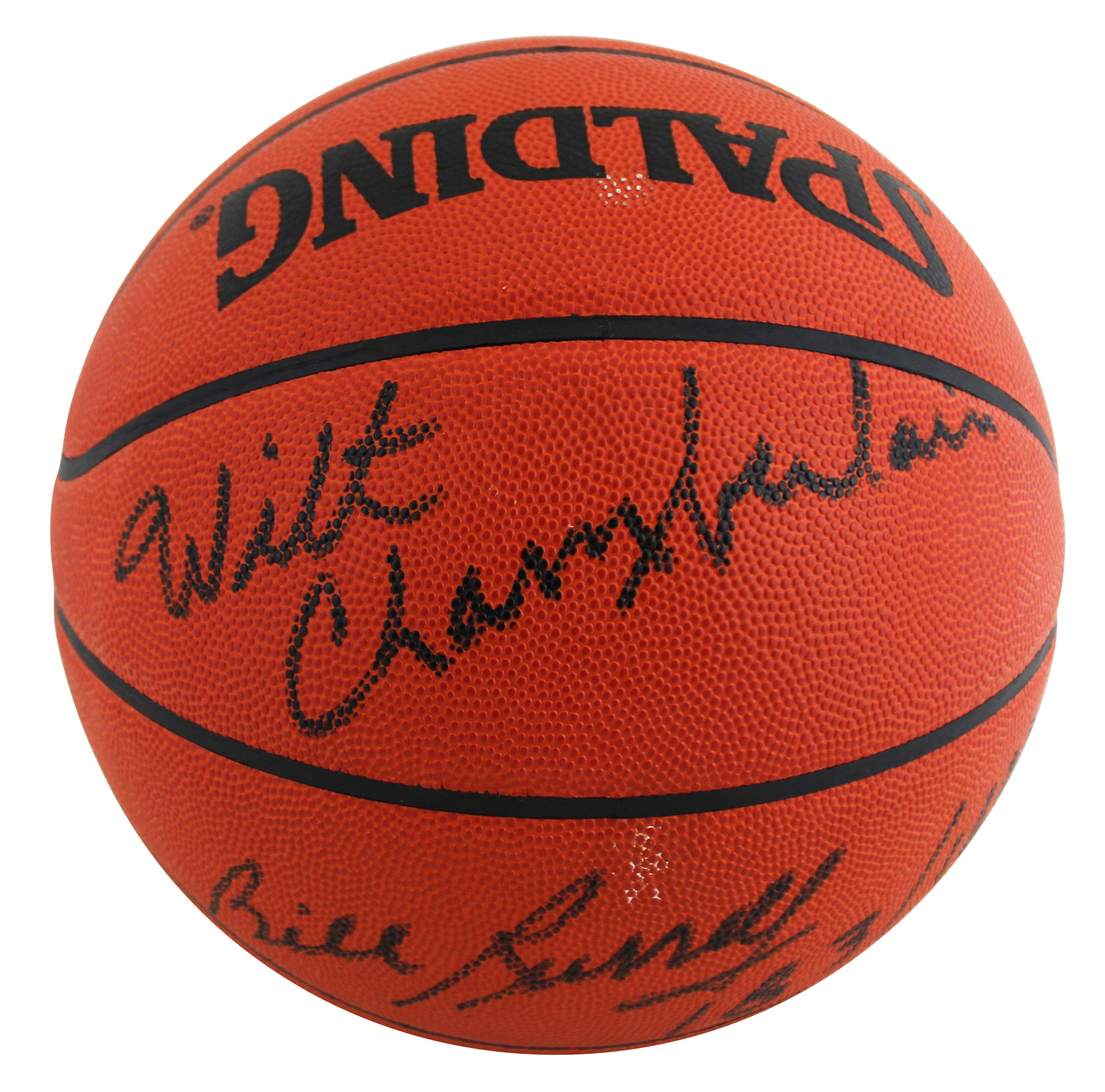 Wilt Chamberlain & Bill Russell Signed Official NBA Game Ball Basketball BAS