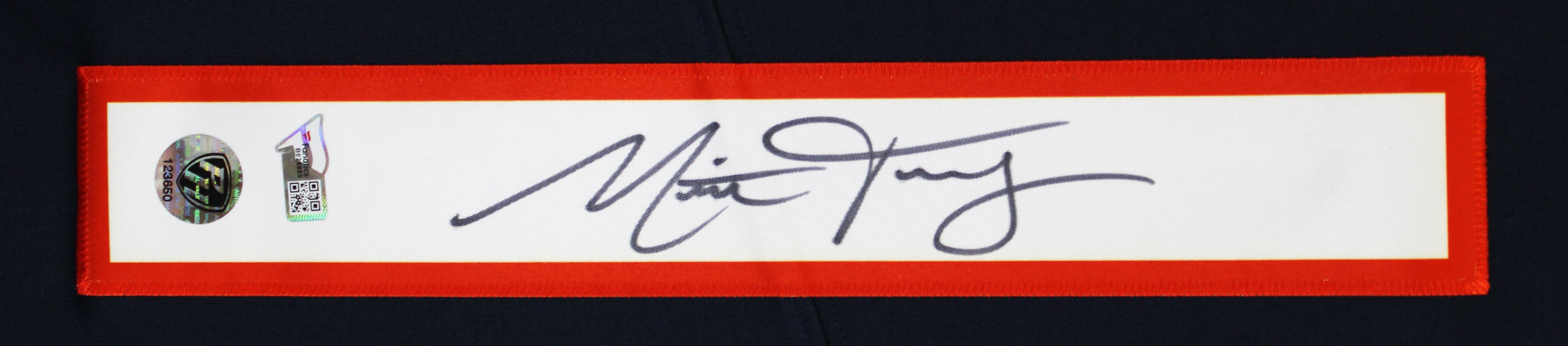Bears Mitchell Trubisky Signed Navy Nike Elite Jersey Fanatics #B028855