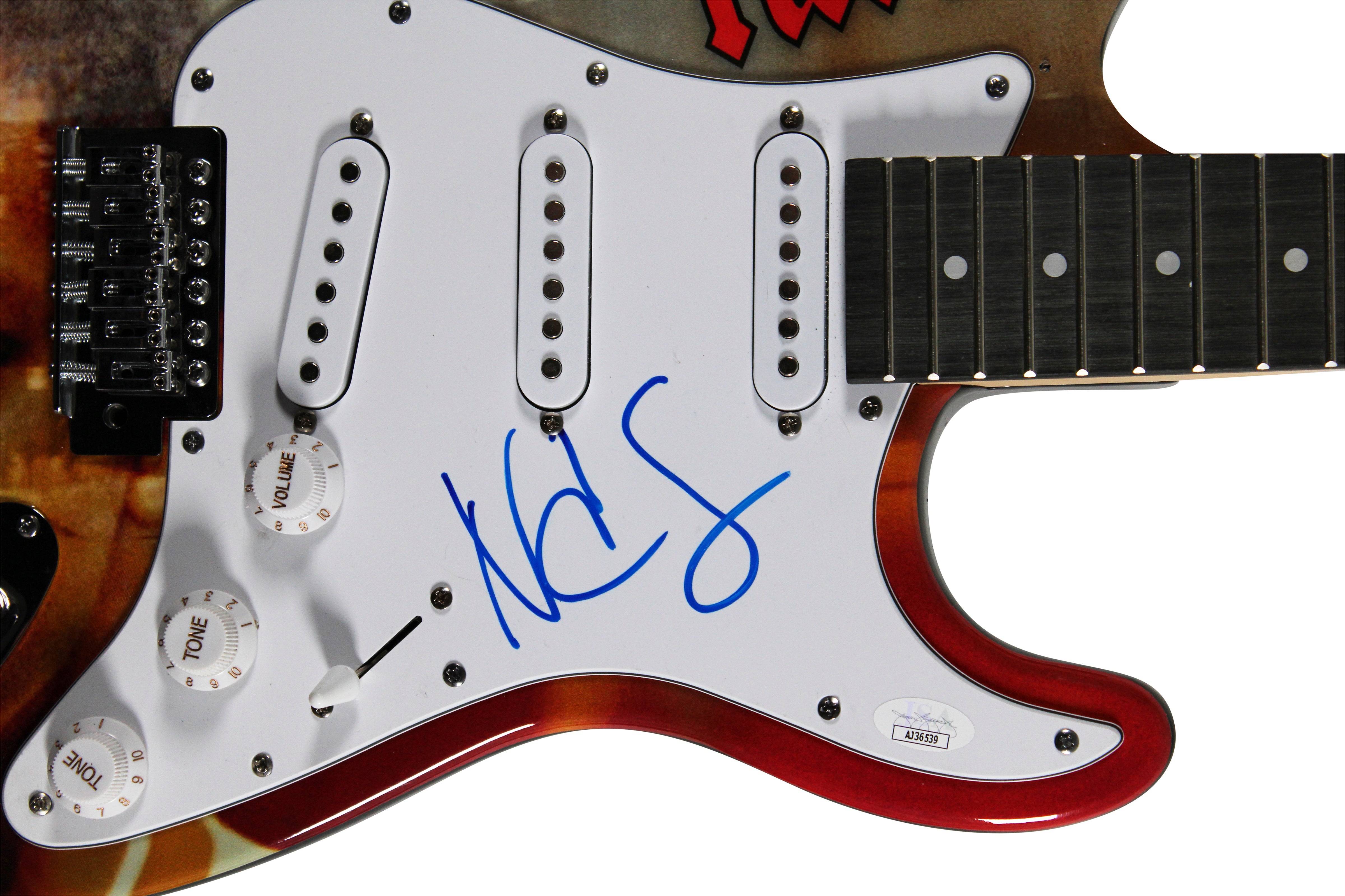 Nas Authentic Signed Glarry Electric Guitar Autographed JSA #AJ36539