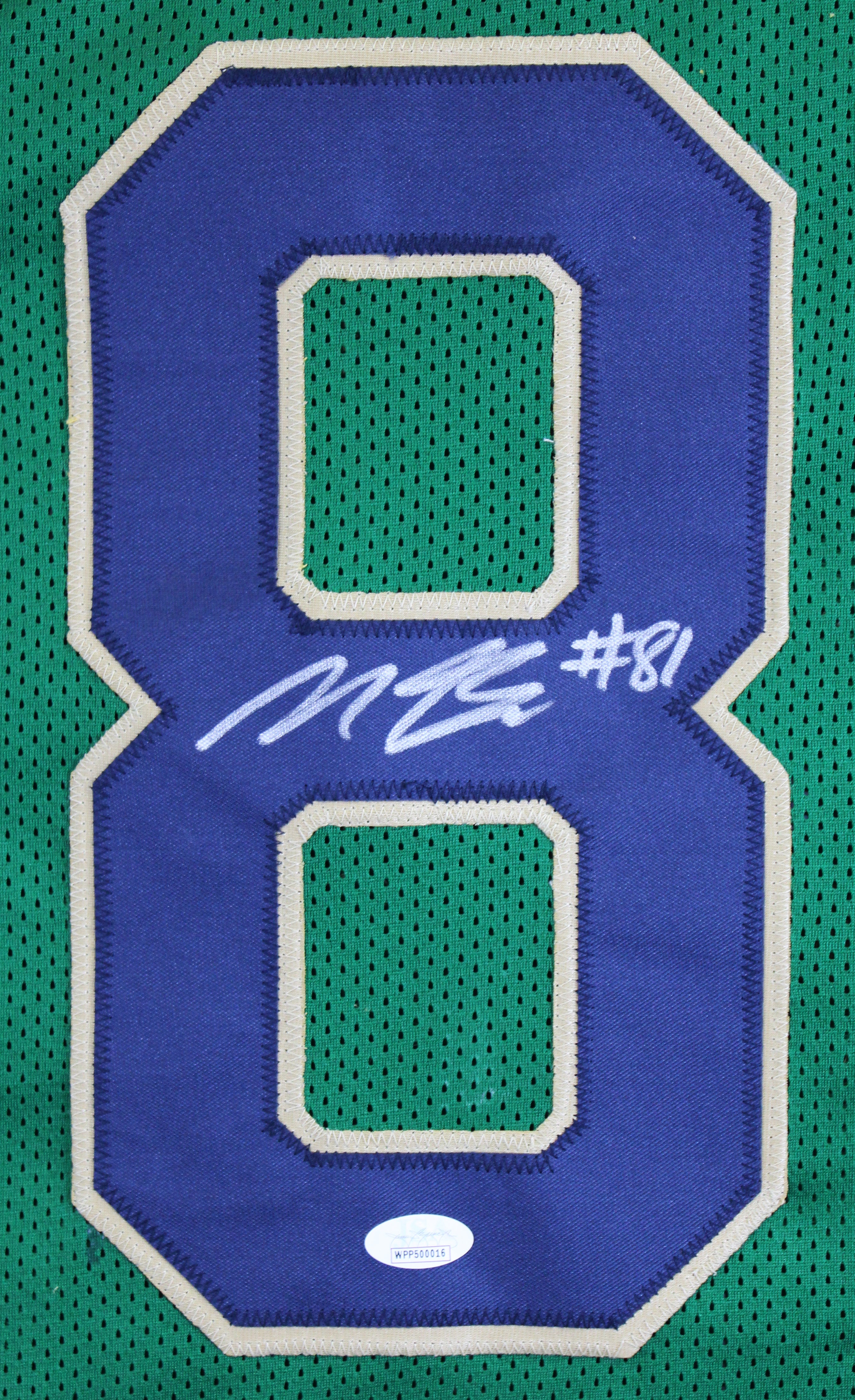 Notre Dame Miles Boykin Authentic Signed Green Pro Style Jersey JSA #WPP500016