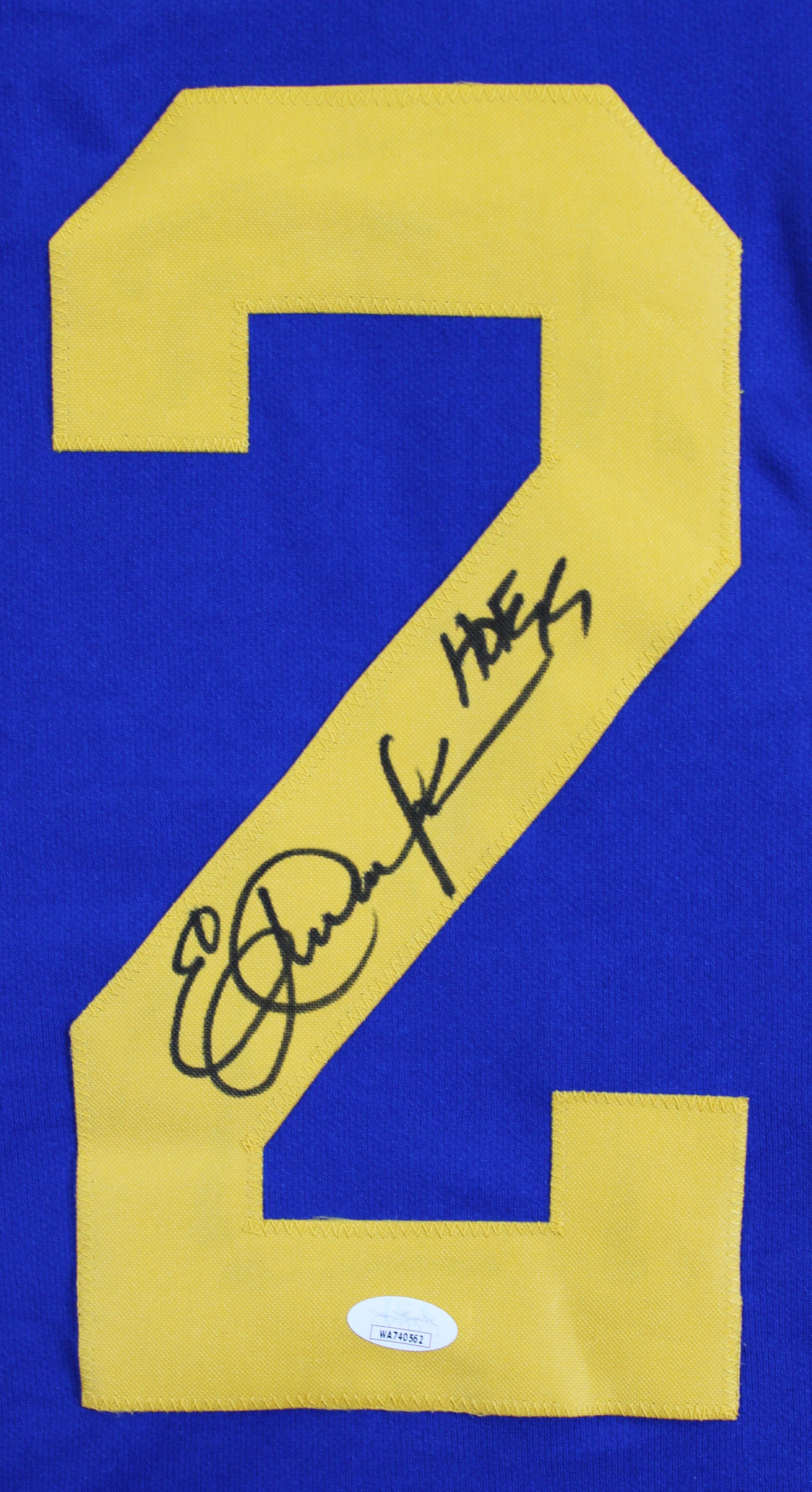 Eric Dickerson "HOF 19" Authentic Signed Blue Pro Style Jersey JSA #WA740562