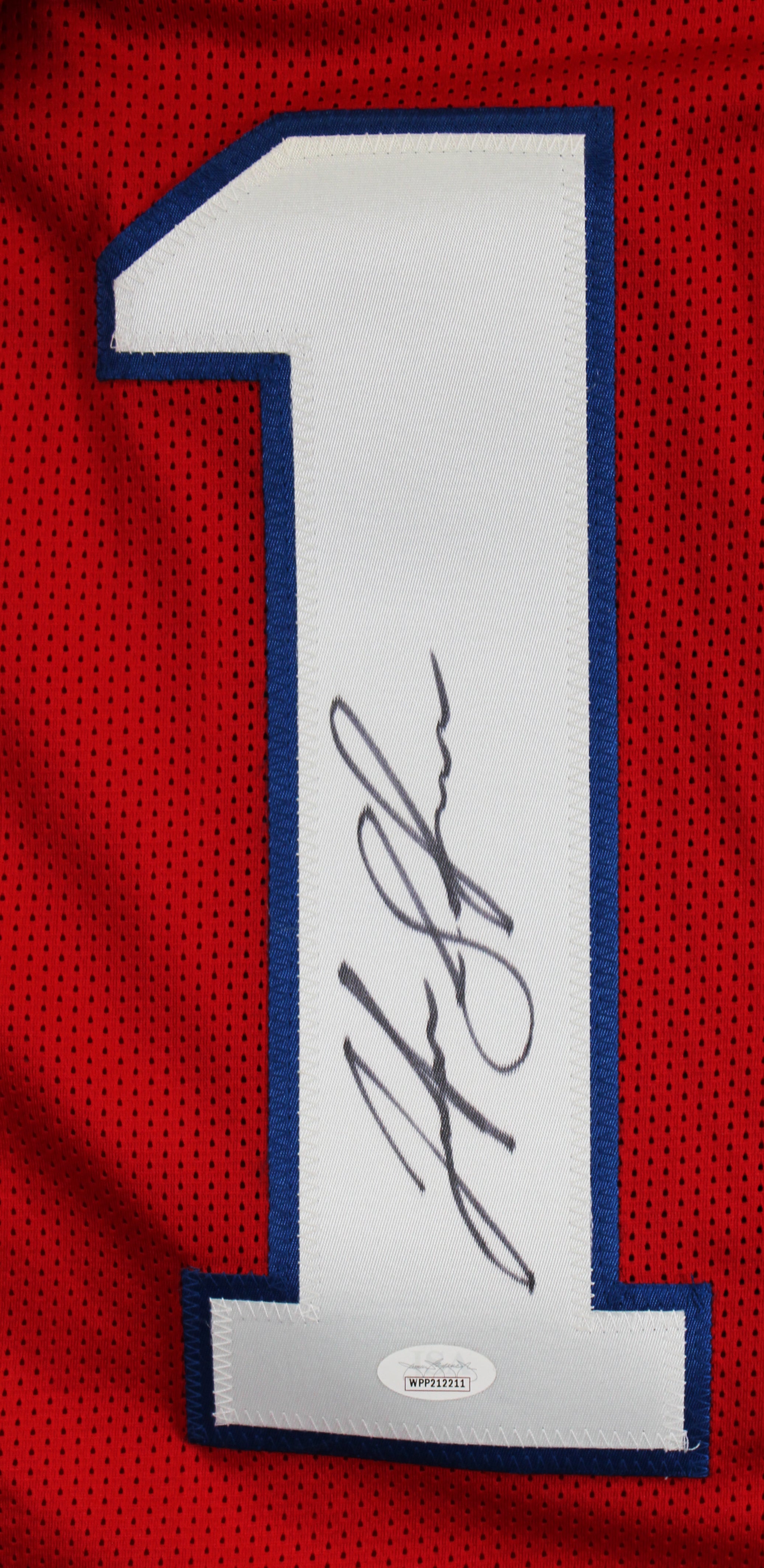 Josh Gordon Authentic Signed Red Pro Style Jersey Autographed JSA #WPP212211