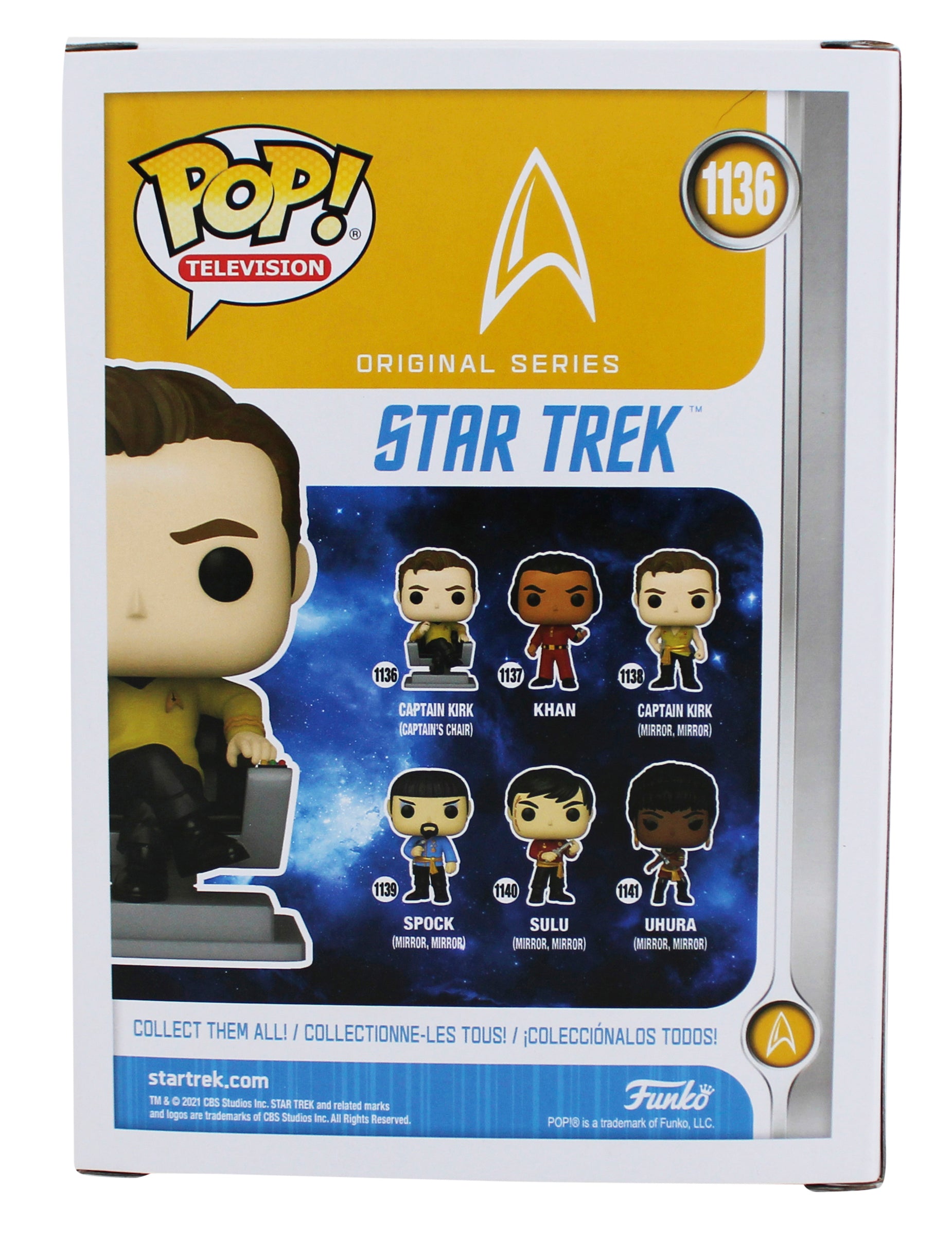 William Shatner Star Trek "Captain Kirk" Signed #1136 Funko Pop Figure BAS Wit