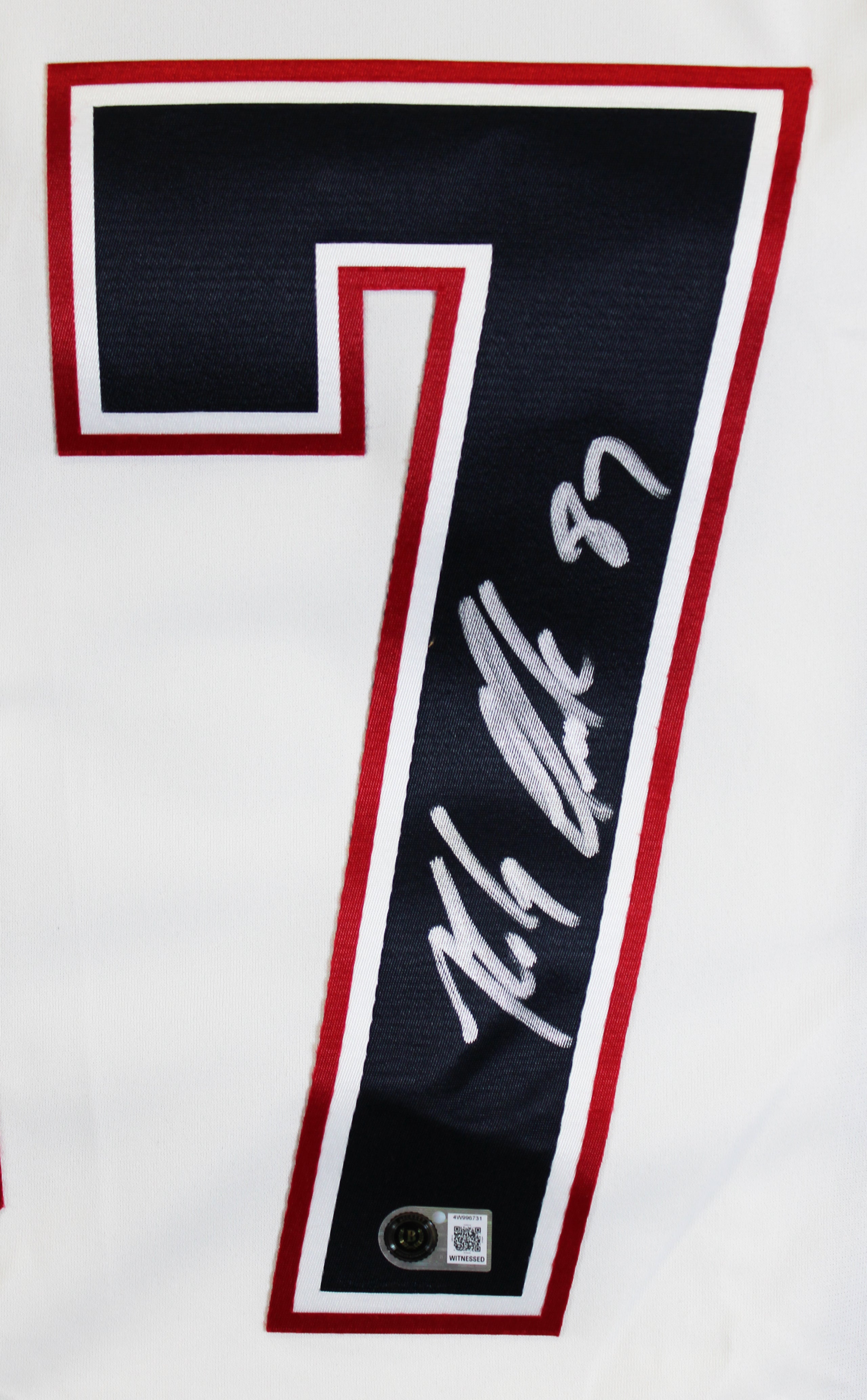 Patriots Rob Gronkowski Authentic Signed White Nike Limited Jersey BAS Witnessed