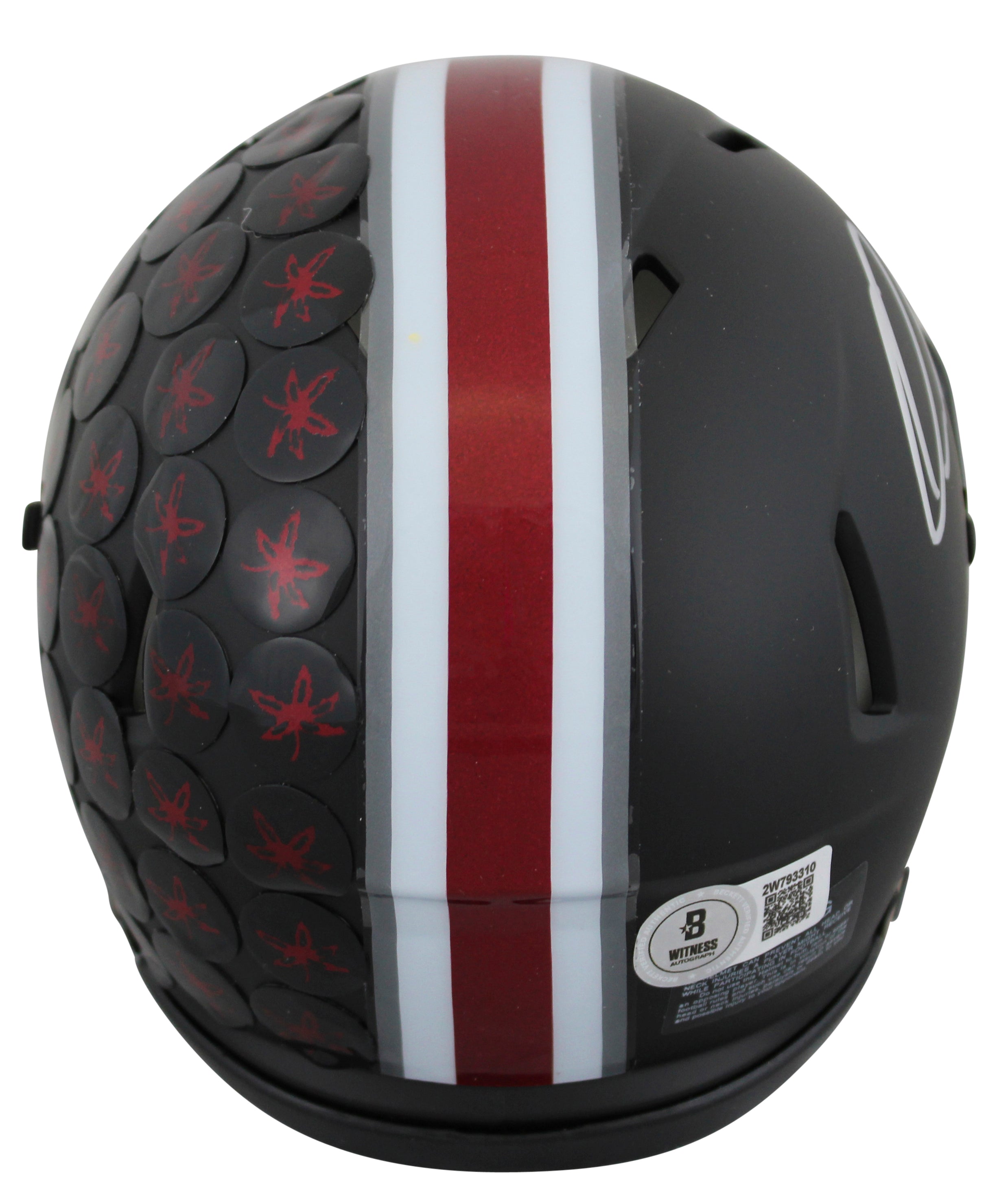 Ohio State Quinshon Judkins Authentic Signed Black Speed Mini Helmet BAS Witness