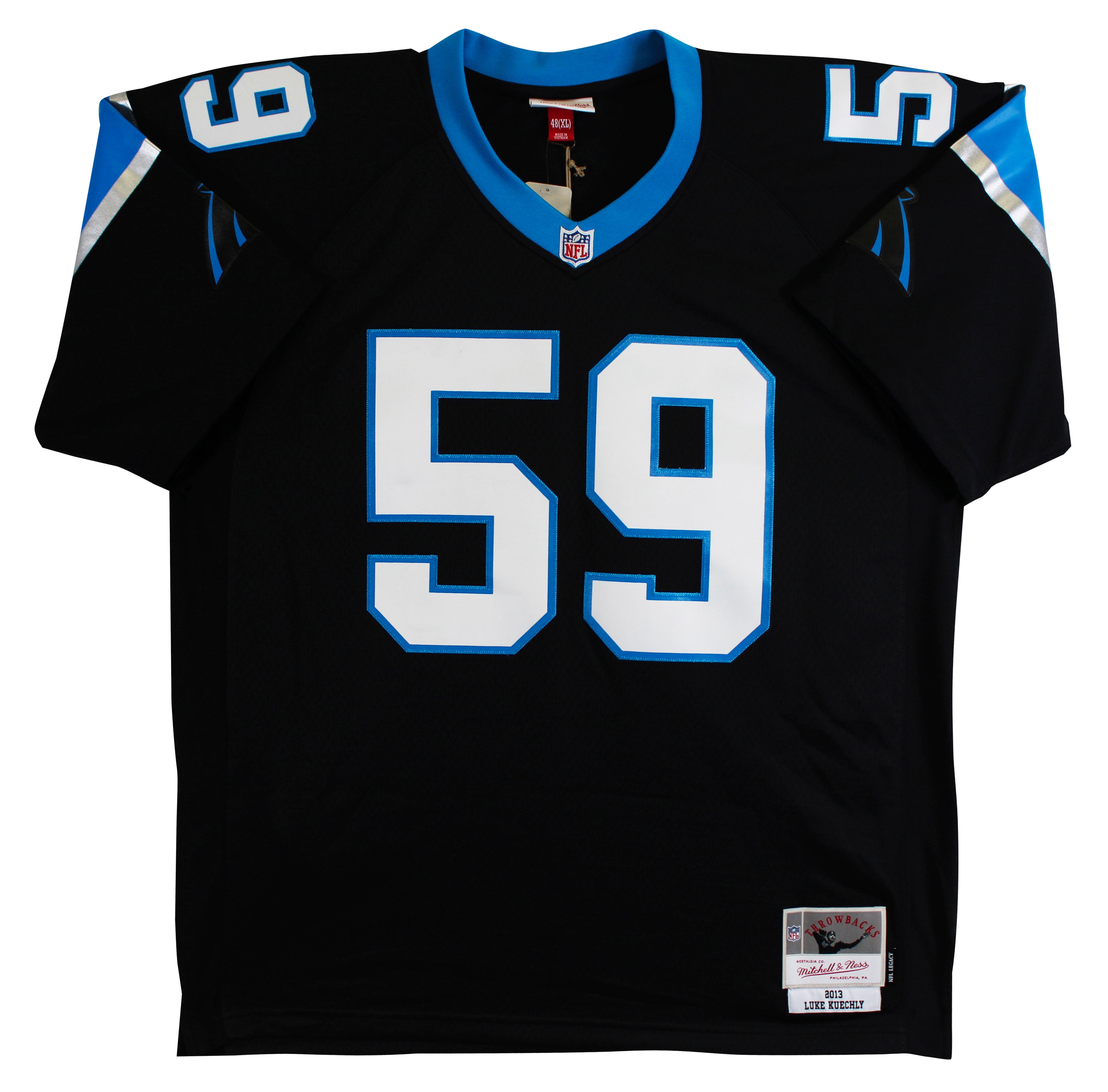 Panthers Luke Kuechly "HOF 26" Signed Black Mitchell & Ness Jersey BAS Witnessed