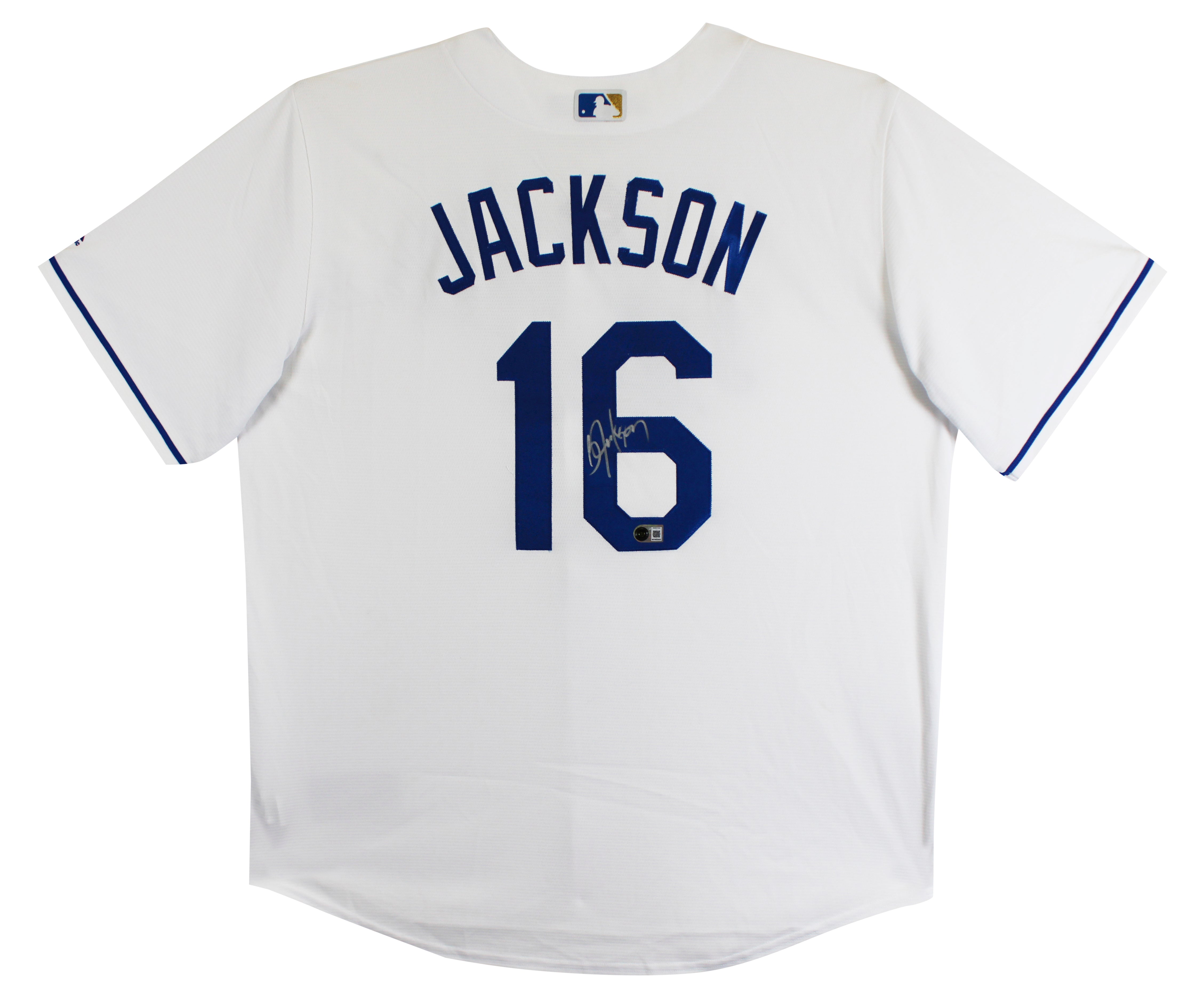Royals Bo Jackson Authentic Signed White Majestic Cool Base Jersey BAS Witnessed