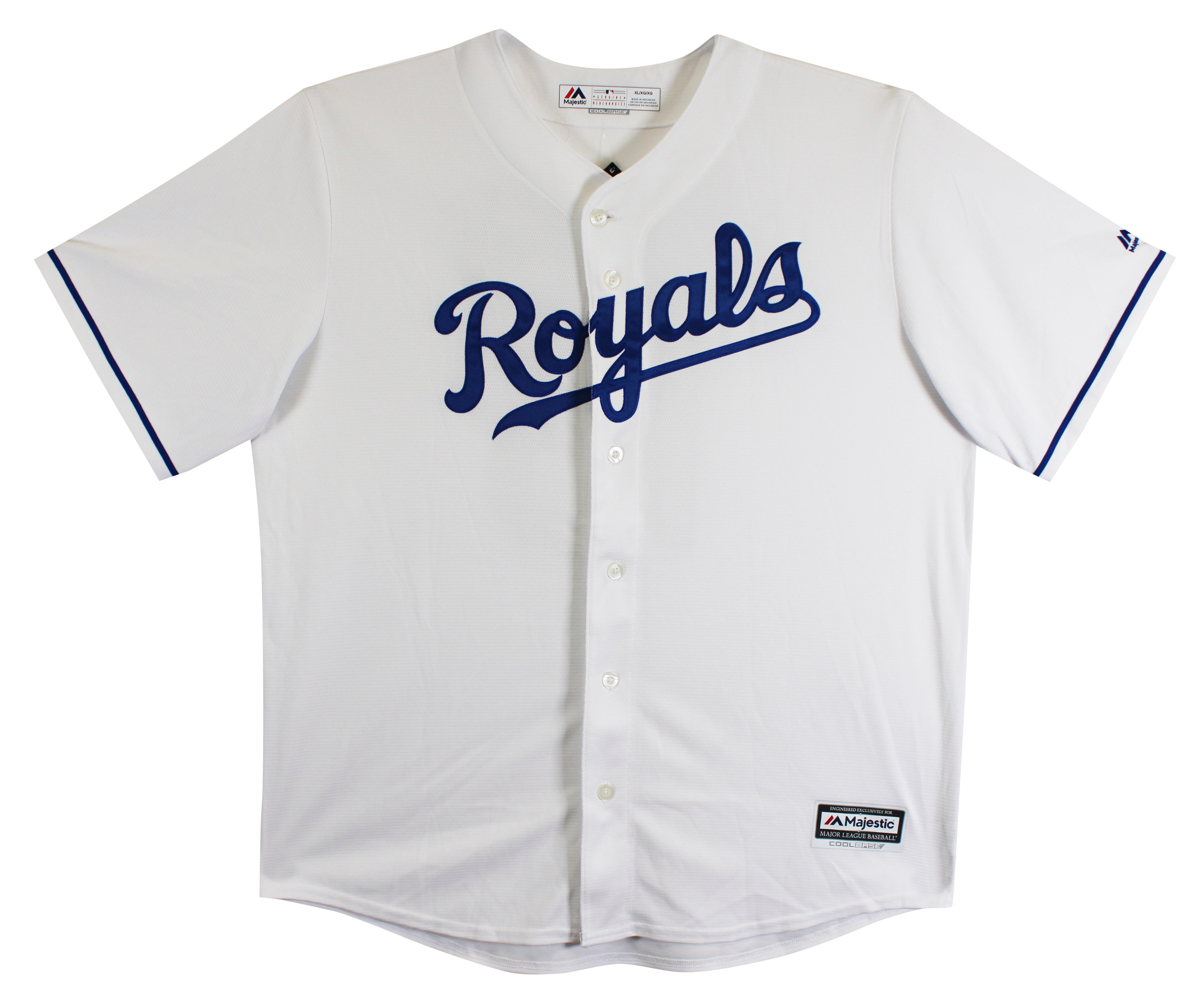 Royals Bo Jackson Authentic Signed White Majestic Cool Base Jersey BAS Witnessed
