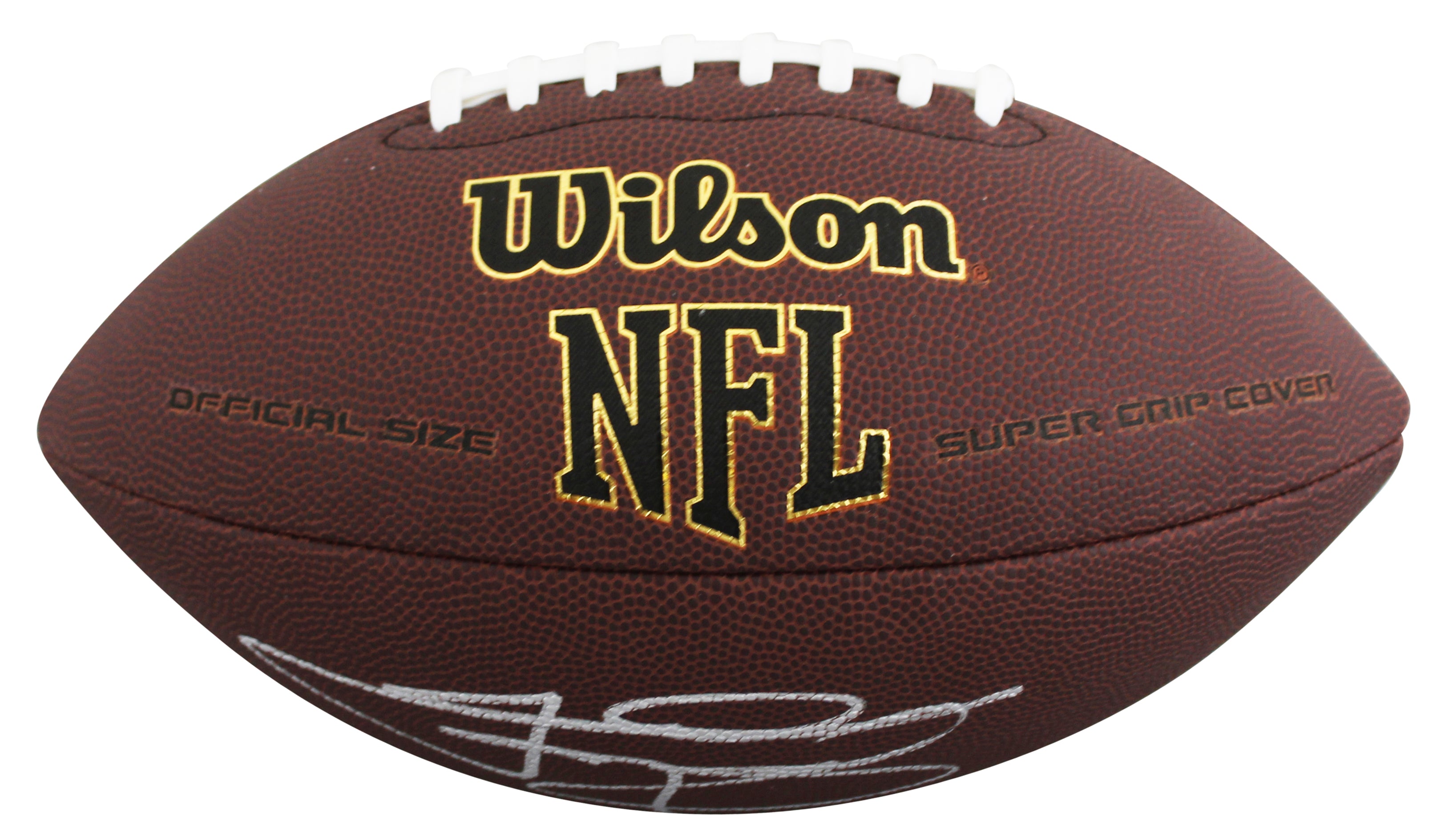 Texas A&M Johnny Manziel "Johnny Football" Signed Super Grip Football BAS Wit