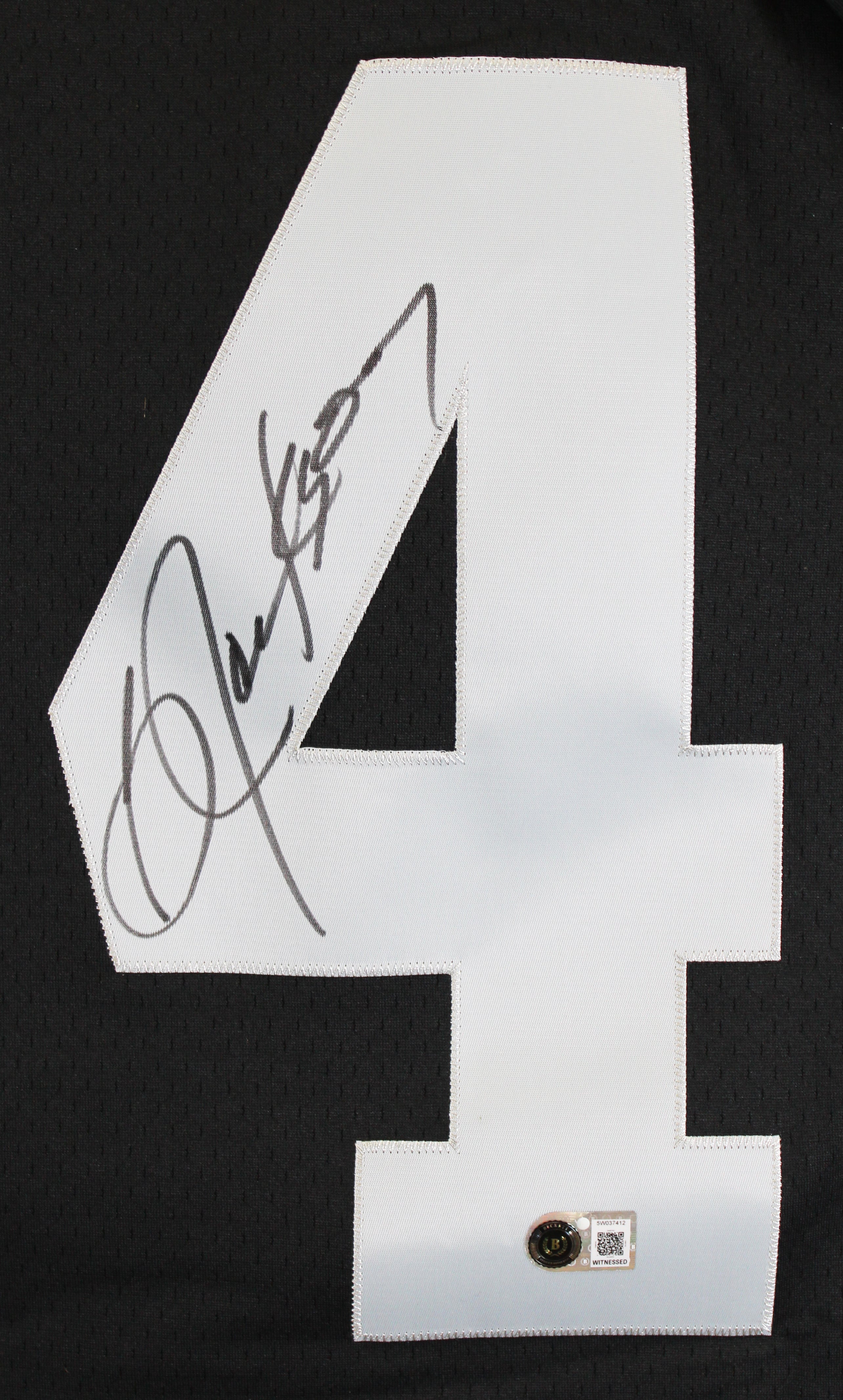 Raiders Bo Jackson Authentic Signed Black Mitchell & Ness Jersey BAS Witnessed