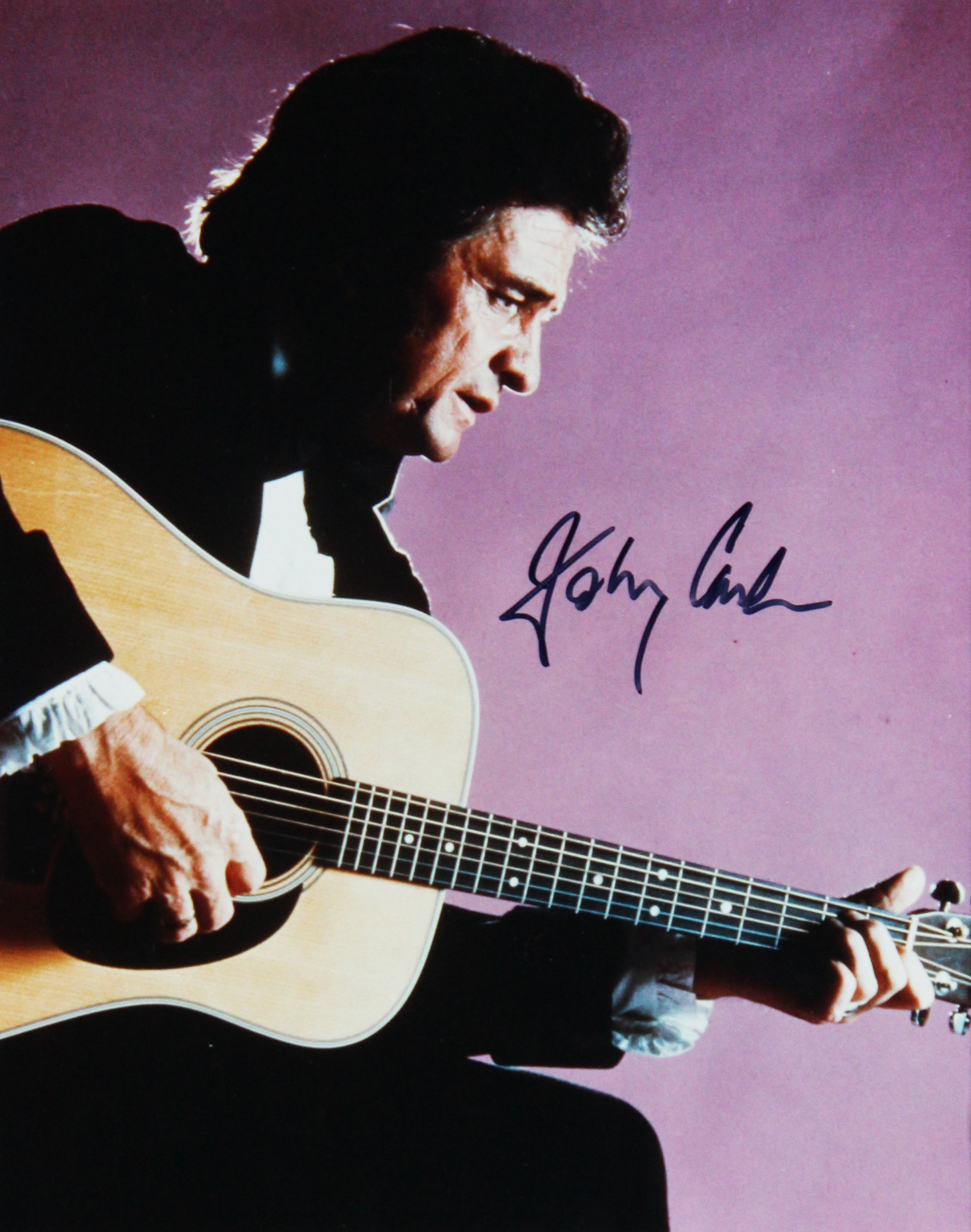 Johnny Cash Authentic Signed 8x10 Framed Photo Auto 10! Autographed BAS #A78932